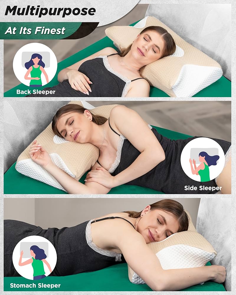 Amazon｜Lunix LX2 低反発ネックピロー 睡眠用 2イン1 輪郭に