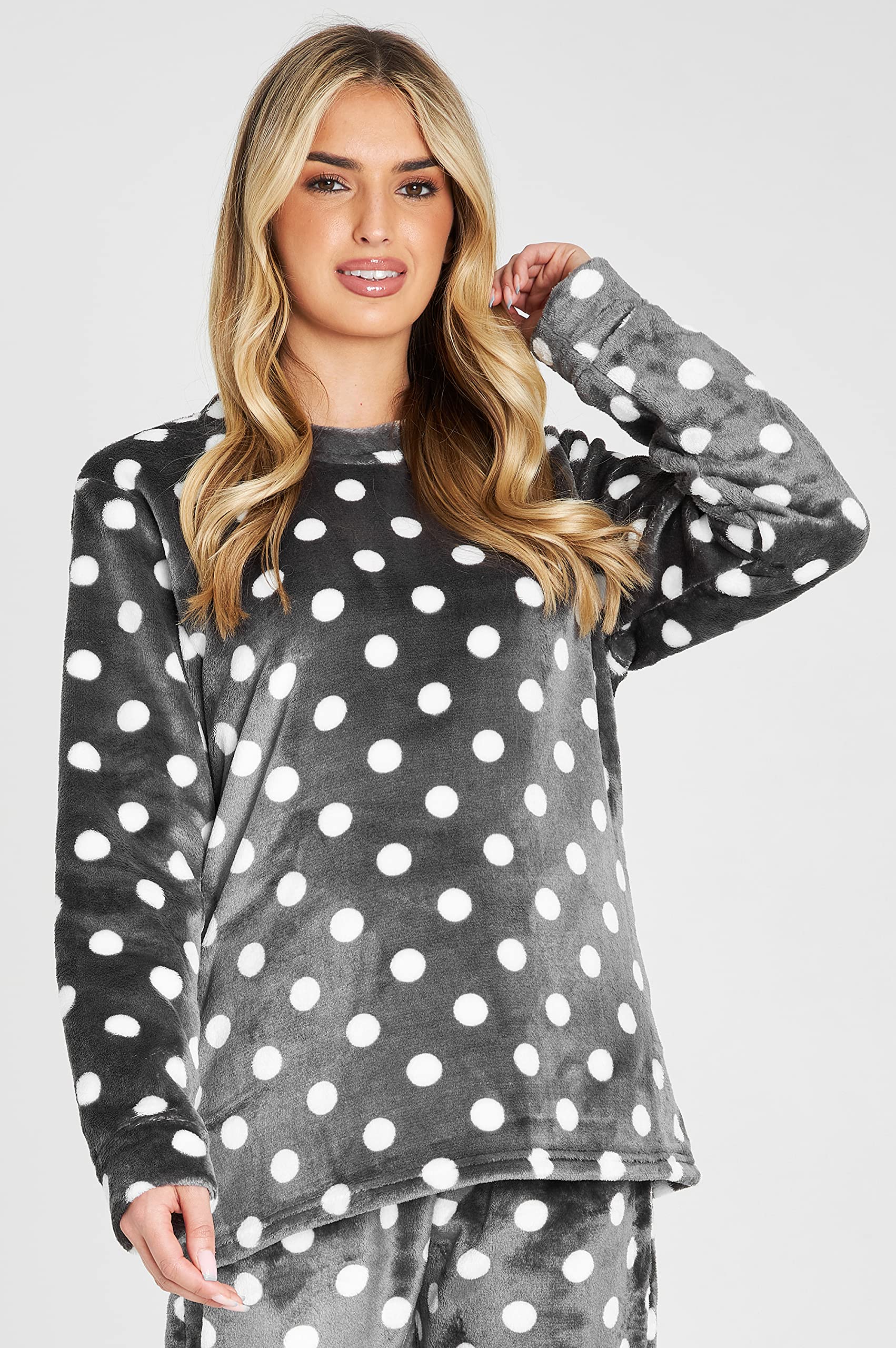 CityComfort Pigiama Pile Donna, Set Manica Pigiama Donna Invernale per Adulti Adolescenti, Regali per Lei