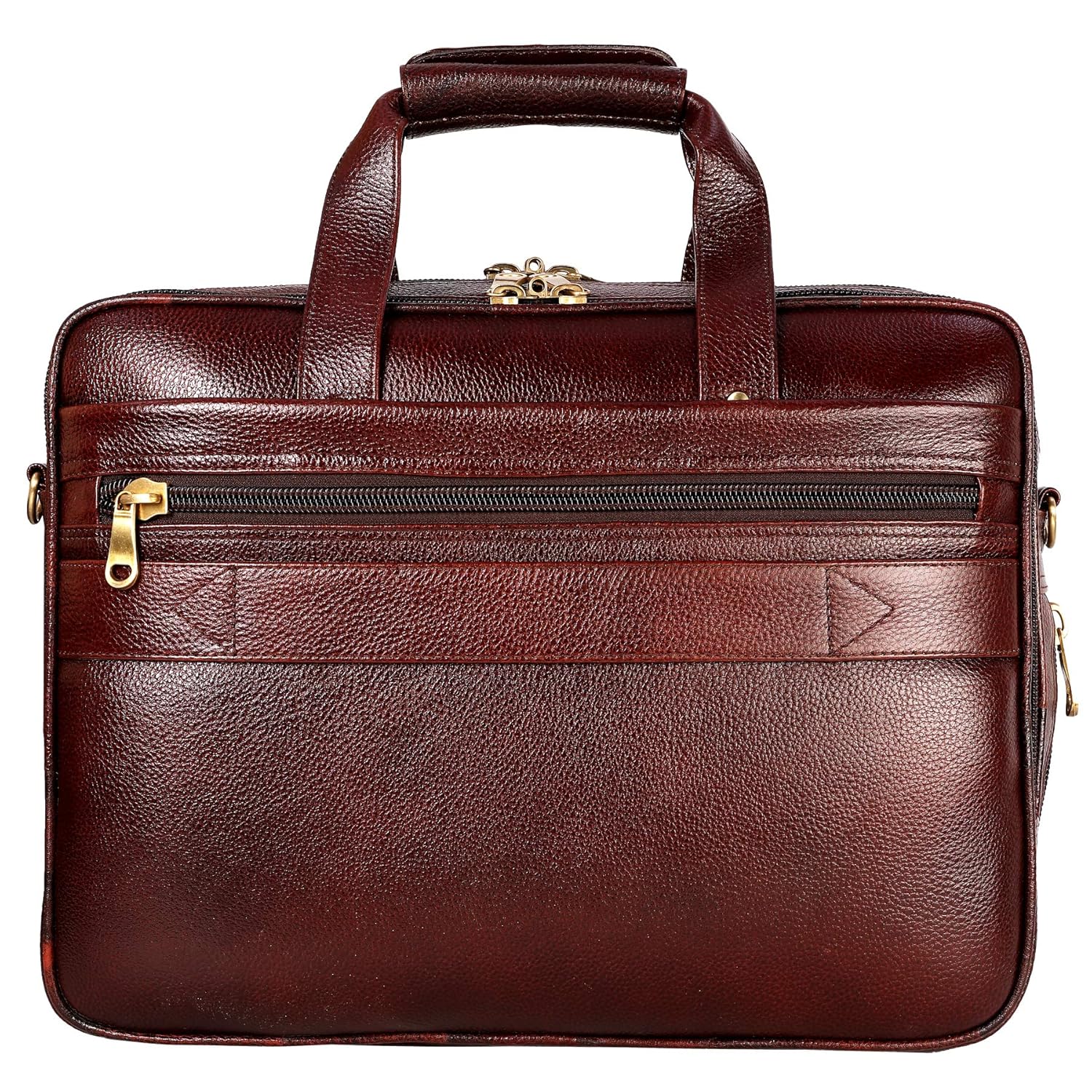 HYATT Leather Accessories 24 litres Capacity Expandable Natural Leather Laptop Briefcase Shoulder Bags for Men Office (Dimension-L-16 X H-12 X W-7 Inch) (Weight-1.2 KG / 1200 GR) 12 91LY5kbF5ML. SL1500