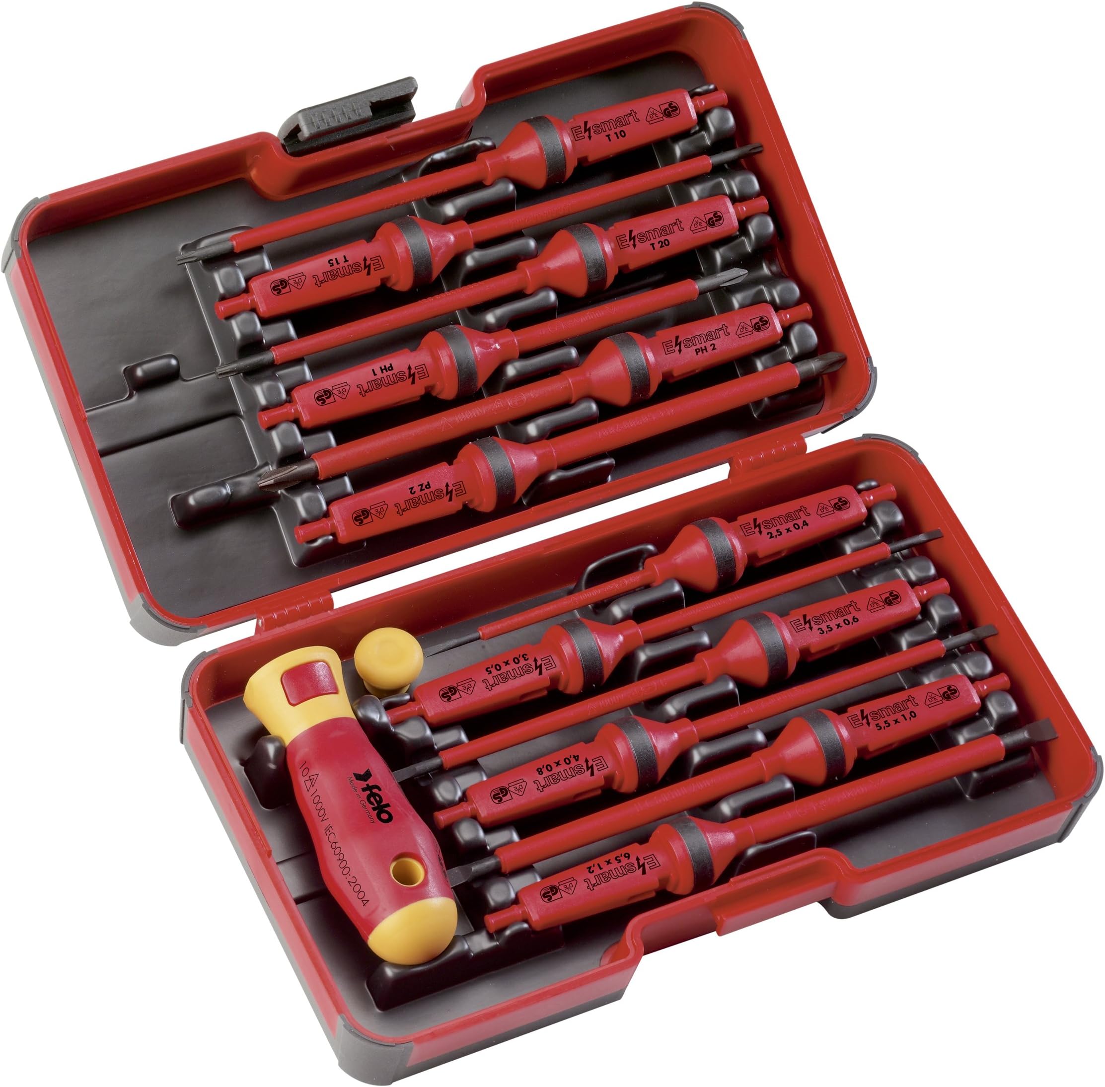 14 pc Set-SL, PH, PZ, TX Tip Insulated Blades w/ 2 HNDLs