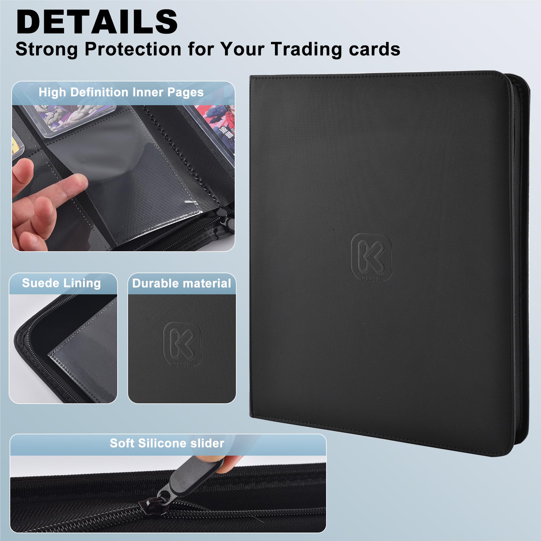 POKÉPAL TOP LOADER Card Binder with Sleeves 9 Pocket Holds 252 Top