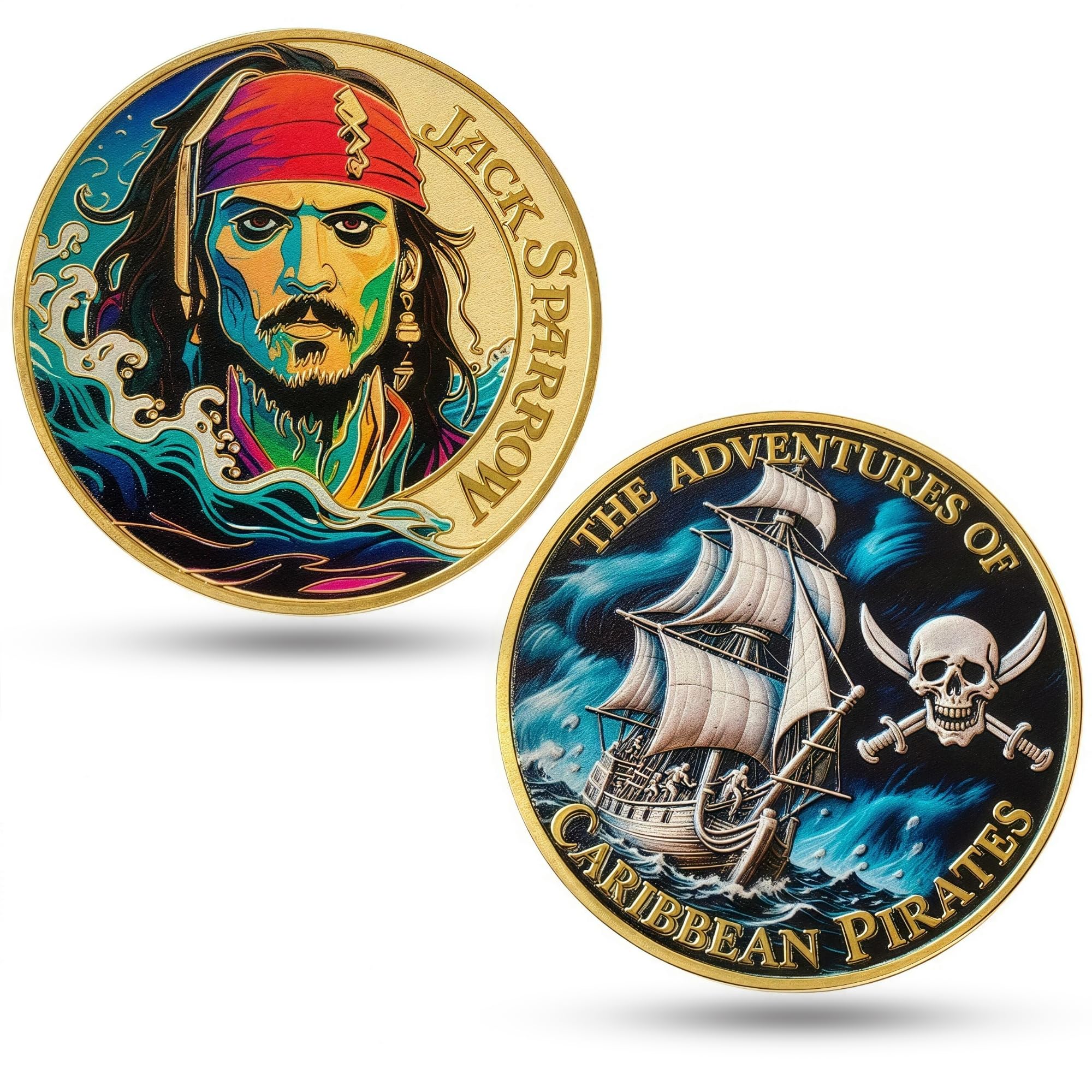 Amazon.com: Pirate Challenge Coin - Caribbean Ocean Captain