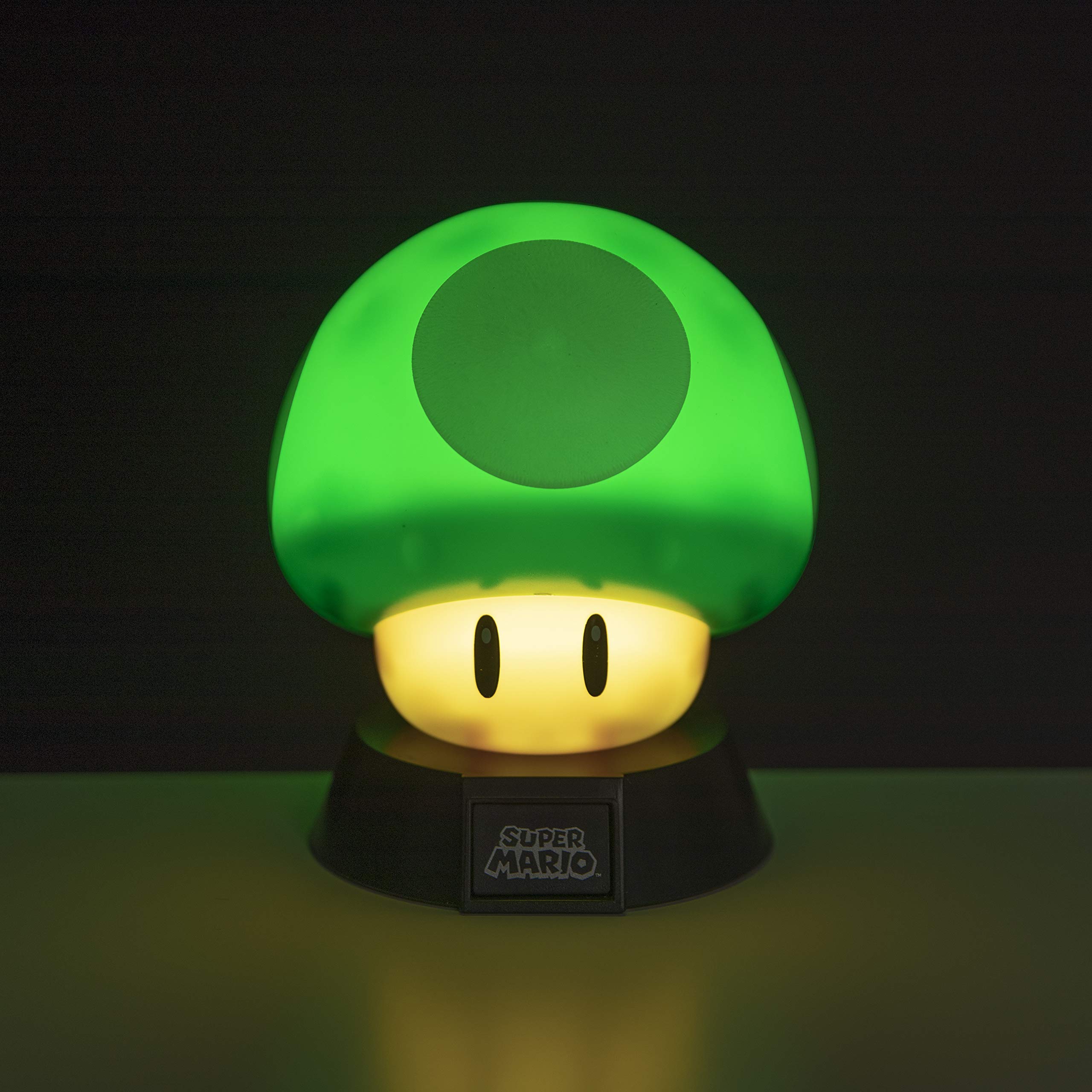 Paladone 1Up Mushroom Icon Light con licencia oficial de Nintendo Coleccionable, ideal para dormitorios de niños, oficina y hogar, mercancía de juegos de cultura pop, 1 W, verde