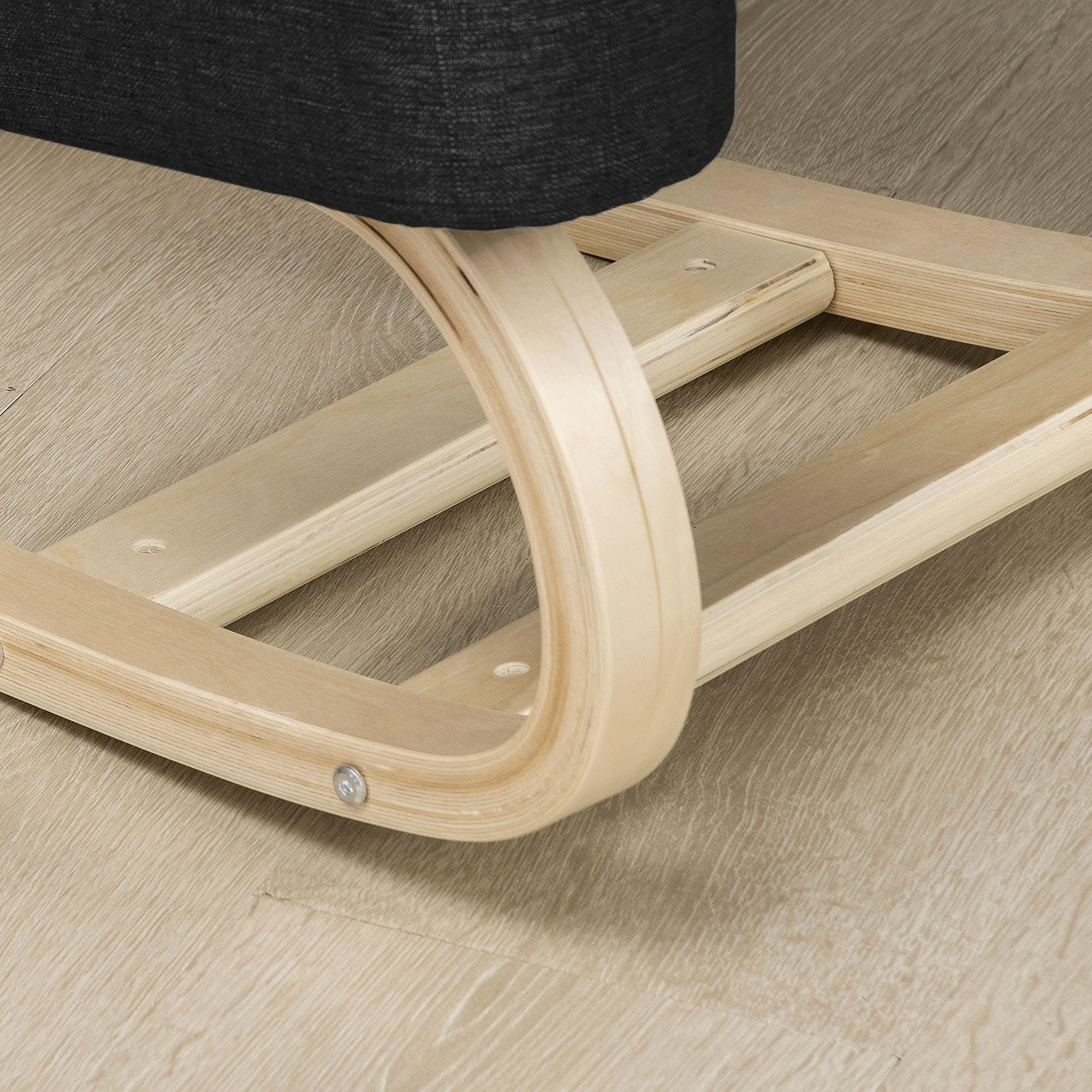 Vinsetto Ergonomischer Kniestuhl, Kniehocker Gesundheitsstuhl für Zuhause, Büro, Meditation, zur Verbesserung der Rückenschmerzen Nackenschmerzen Lindern & Körperhaltung Schwarz