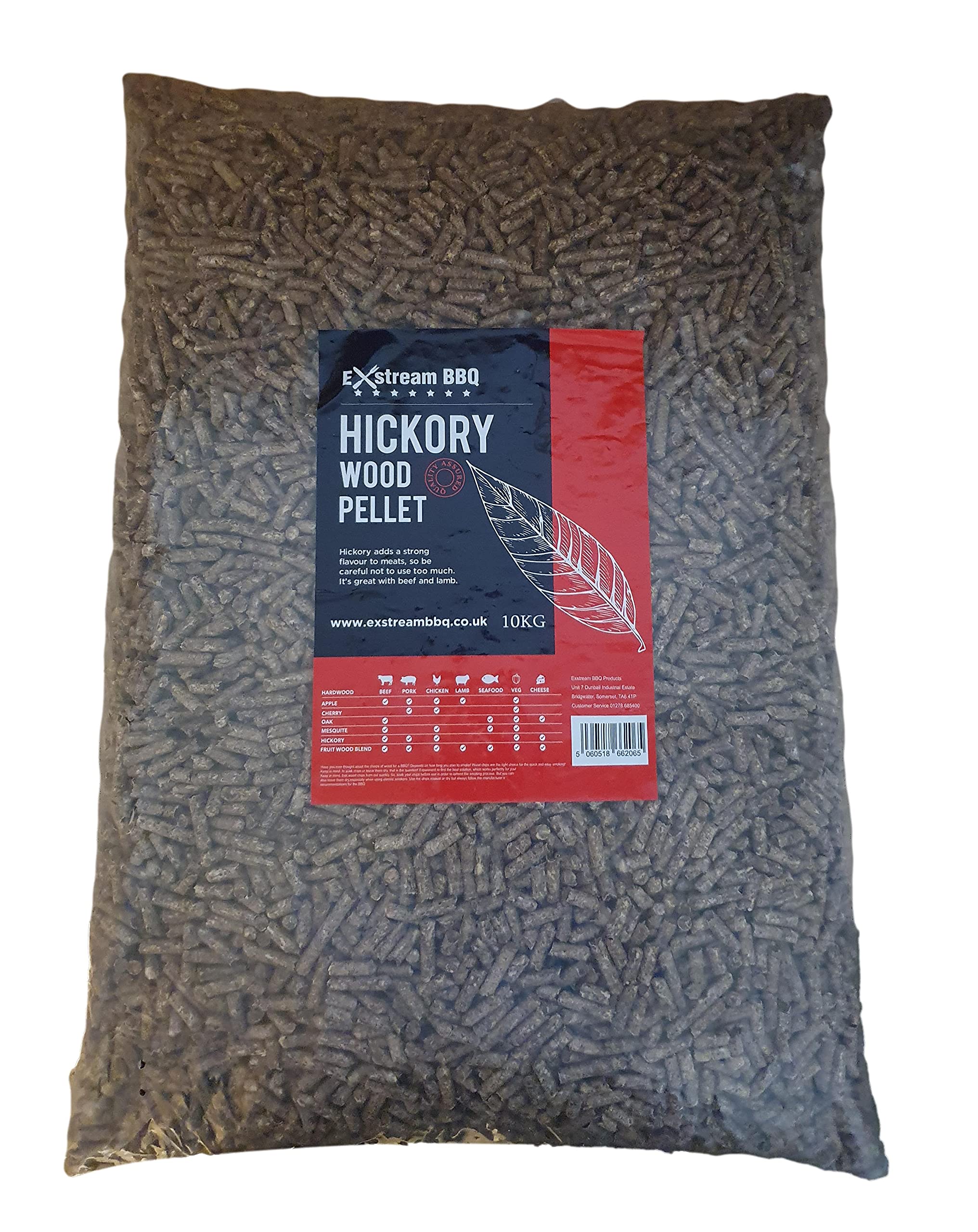 Exstream Bbq 10Kg Pellet - 8 Species - For Use With Ninja Electric Smokers & Ooni Pizza Ovens (Hickory)
