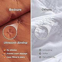 Vista 5 de Bedsure Colchas Bohemias Tamaño Queen - Colcha Queen Ultra Suave Ropa de Cama para Decoración de Dormitorio Bohemio, Edredón Ligero para Todas