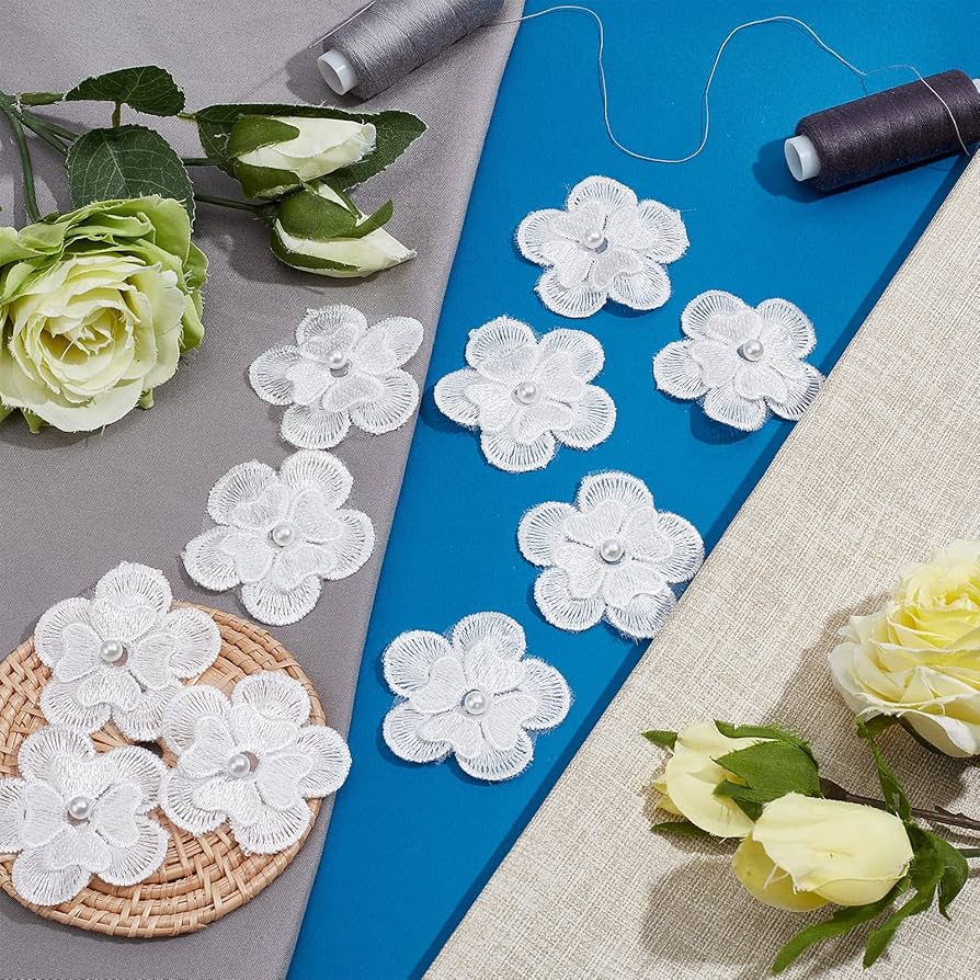 wandmee FLOWER FUR STOLE ホワイト wandmee FLOWER FUR STOLE