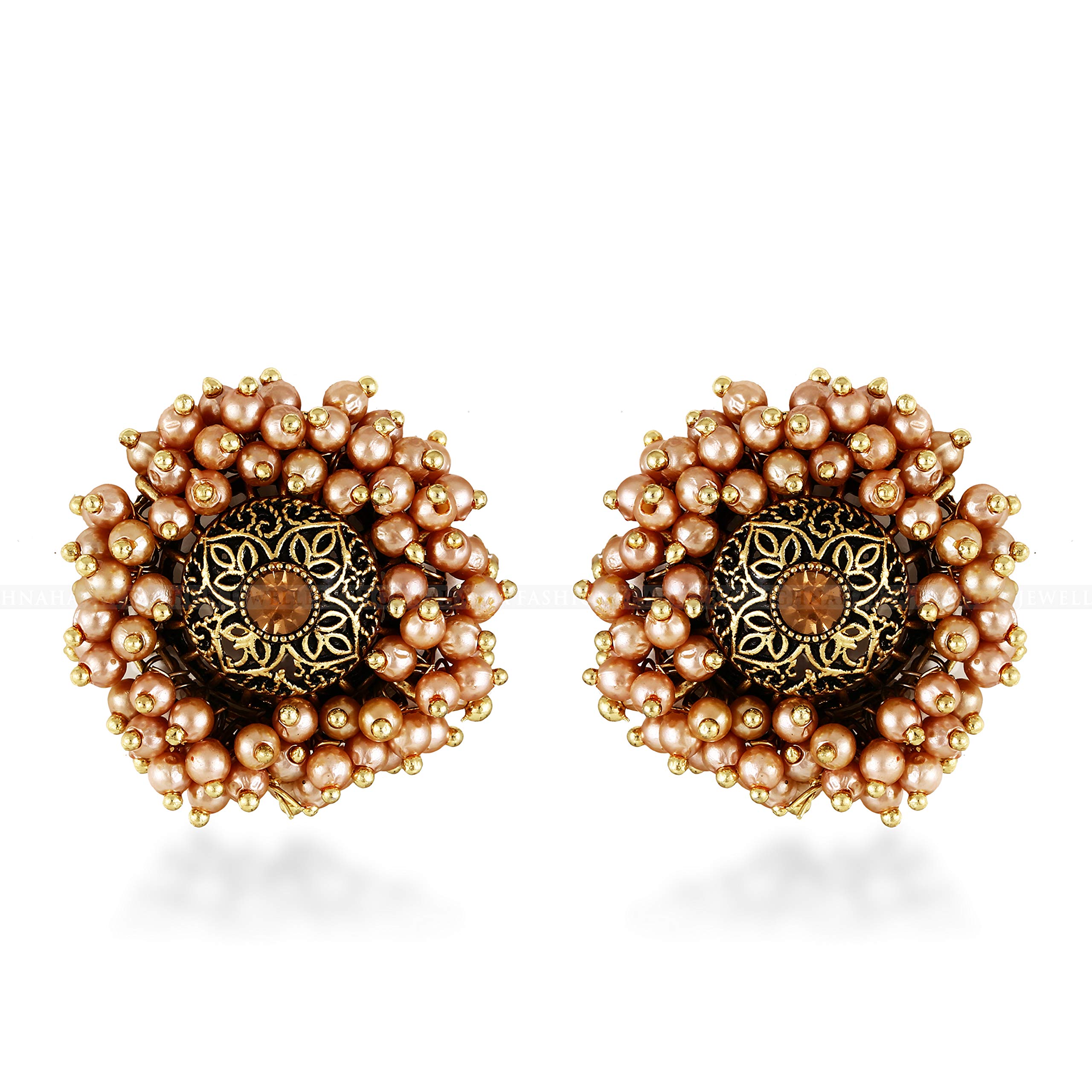 Vighnaharta Oxidised Silver German Allure Chic bollywood Earring valentine day gift valentineday gift for her gift for him gift for women gift for men love gift gifts ValentinesDay2023 for Women and Girls VFJ1288ERG