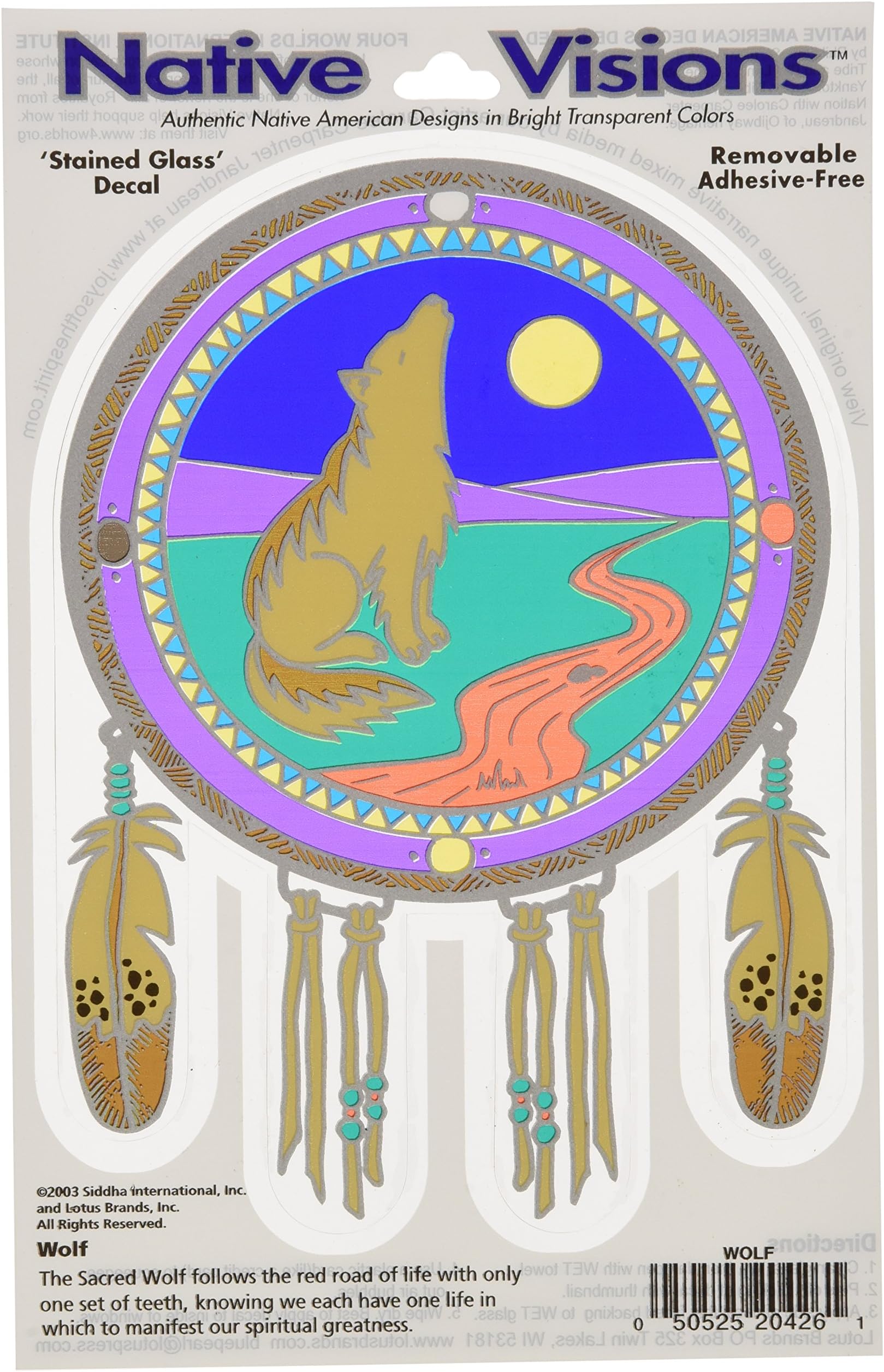 Native Visions Window Transparencies, Wolf