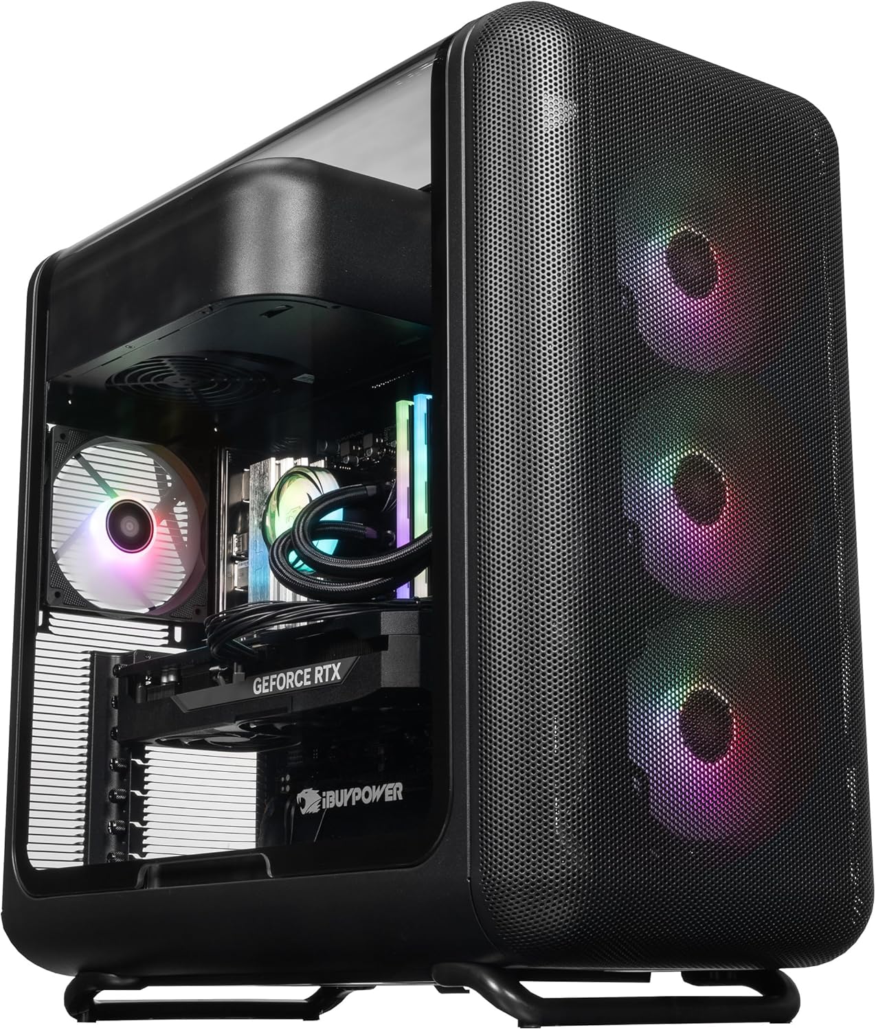 iBUYPOWER X50 Black Gaming PC Desktop Computer AMD Ryzen 7 9800X3D CPU, NVIDIA GeForce RTX 5070Ti 16GB GPU, 32GB DDR5 RGB 5200MHz RAM, 2TB NVMe SSD, Windows 11 Home, Keyboard, Mouse - X50BA7N57T01