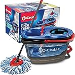 O-Cedar RinseClean Spin Mop & Bucket System | Clean with Clean Water | Removes 99% of Bacteria