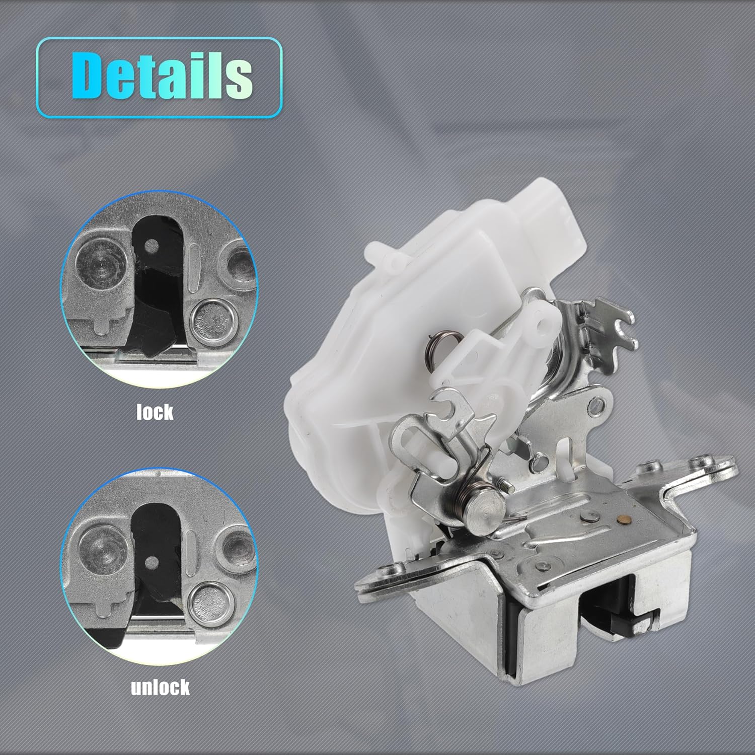 X AUTOHAUX Replacement Rear Liftgate Door Lock Actuator for Toyota Matrix 2009-2013 Tailgate Latch Assembly No.6911002020 White