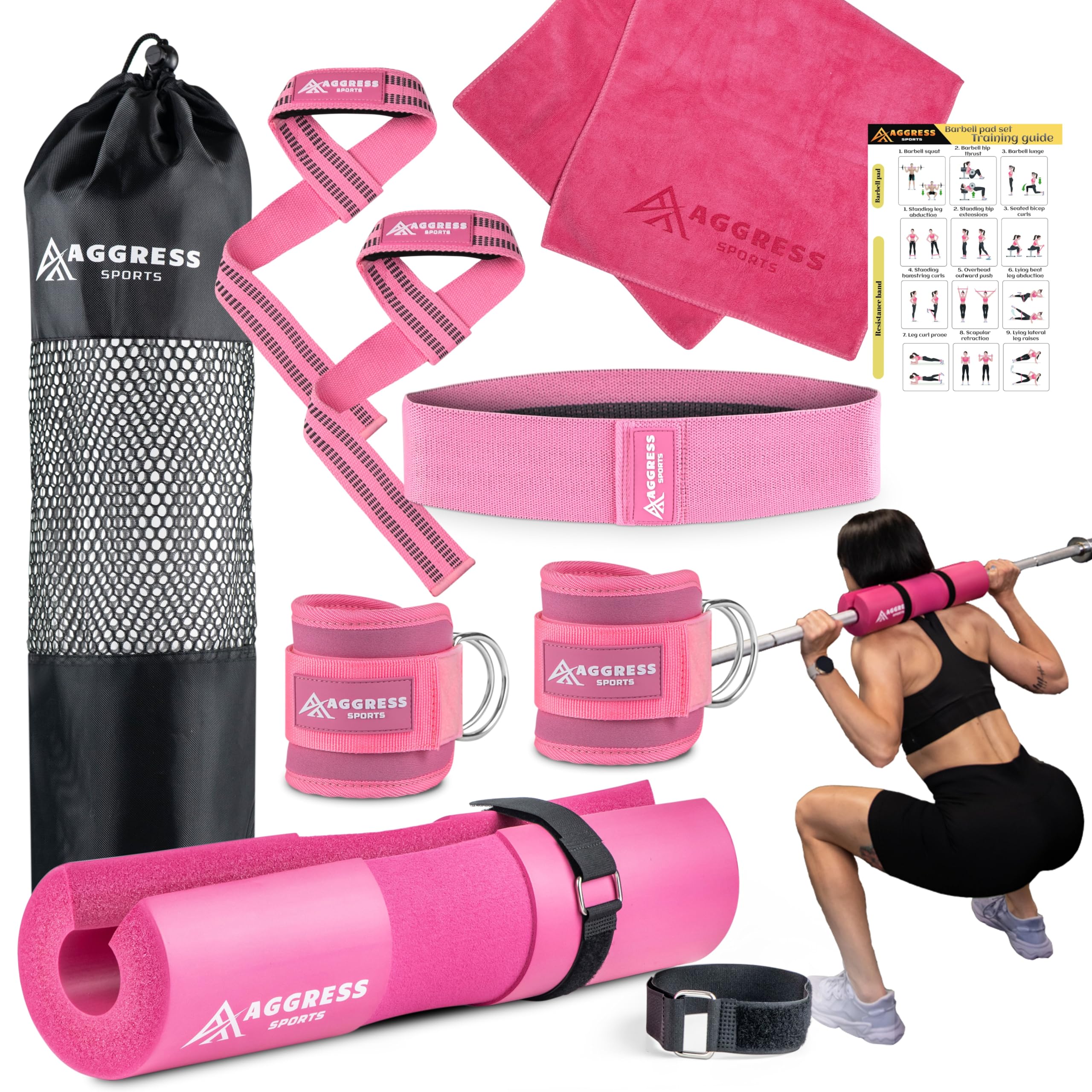 AGGRESS SPORTS Barbell Pad Set