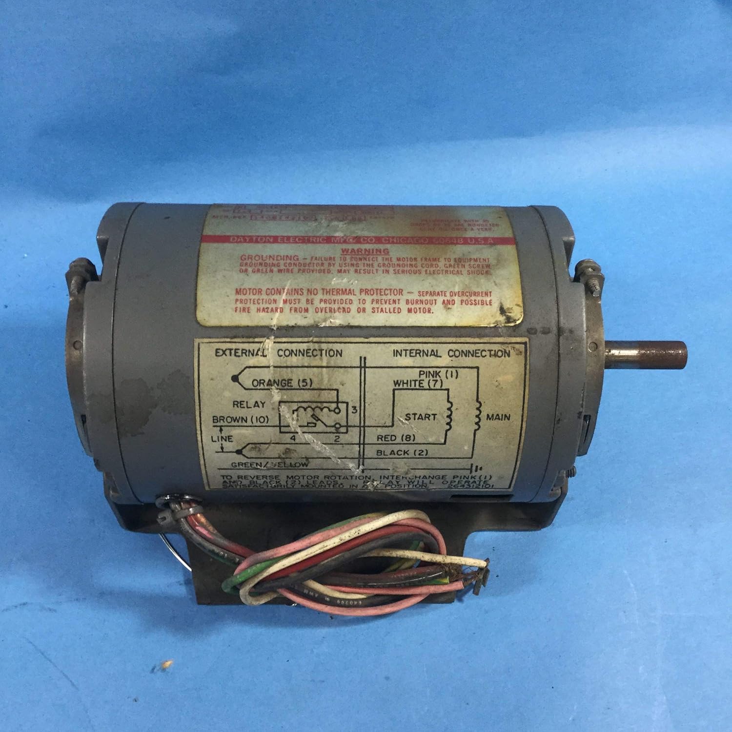 Dayton 6K402 Motor,1/12 HP,General - 6K402