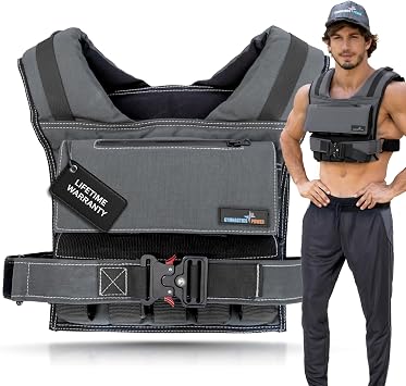 Weighted Vest Adjustable for Men and Women Workout Weight Training Vest for Fitness, Running, Strength, Exercise & Cross Training