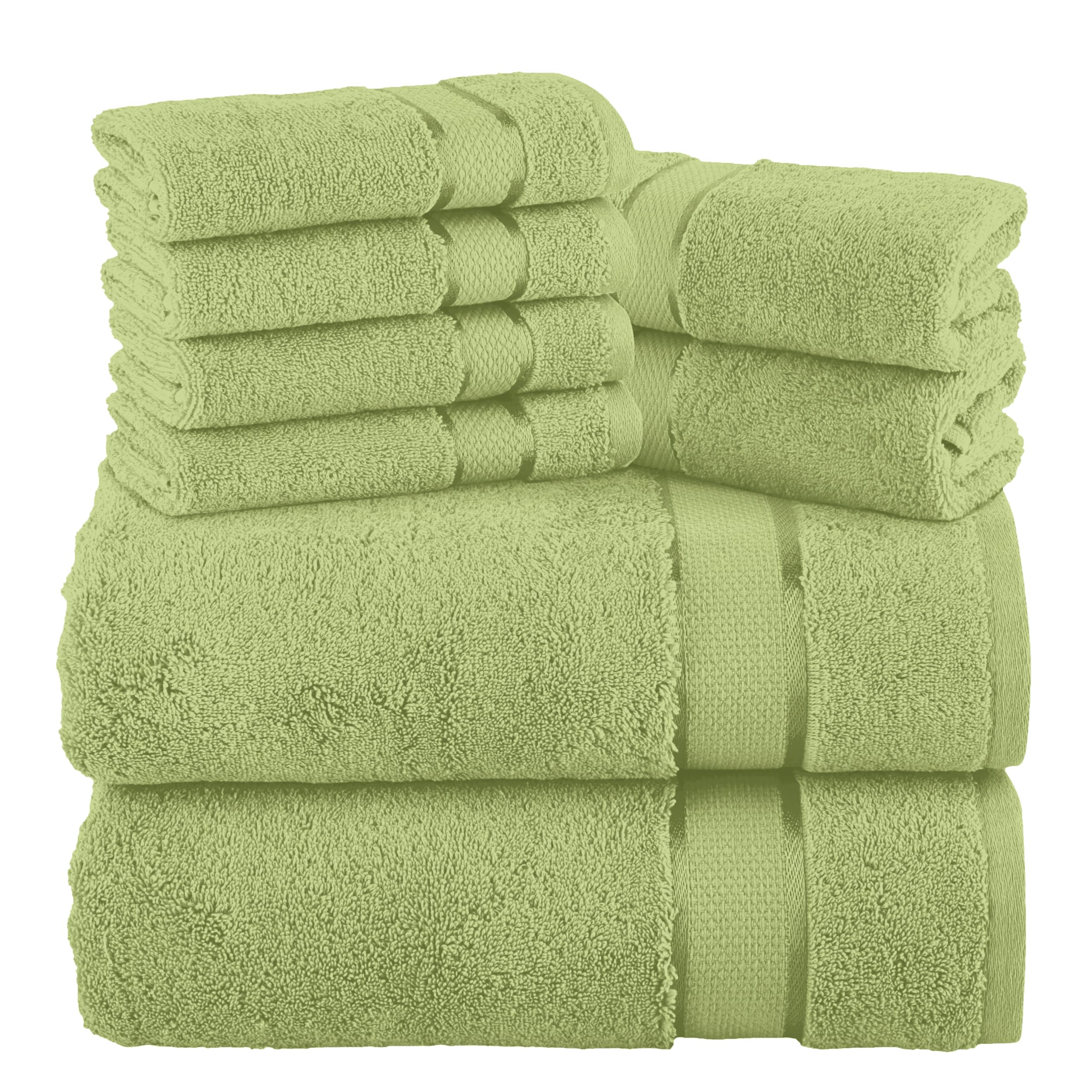 Elegant Comfort 8-częściowy zestaw ręczników z bawełny premium, zawiera 4 myjki, 2 ręczniki do rąk i 2 ręczniki kąpielowe, 100% bawełna turecka – bardzo chłonne i super miękkie ręczniki do łazienki,