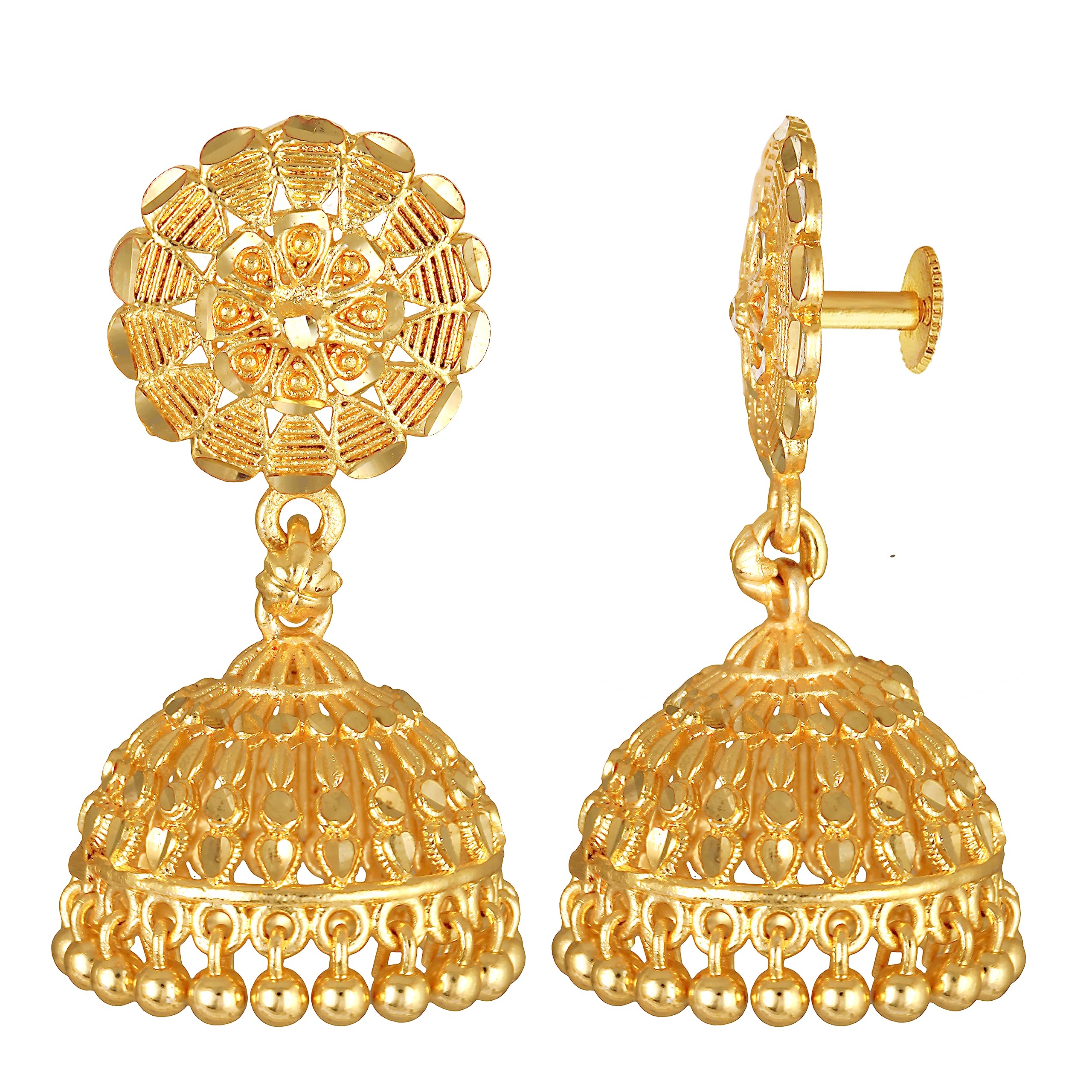 See full amazon price history chart for MEENAZ Earrings for Women Girls Traditional Golden Meenakari Jhumka 1 gram Gold Plated Set Earring stylish Jhumki Earring Combo wedding south indian screw temple fashion Jewellery Birthday Gift - M534 MEENAZ Earrings for Women Girls Traditional Golden Meenakari Jhumka 1 gram Gold Plated Set Earring stylish Jhumki Earring Combo wedding south indian screw temple fashion Jewellery Birthday Gift - M534 (B0CBKLM7RN) Amazon Price History, Amazon Price Tracker