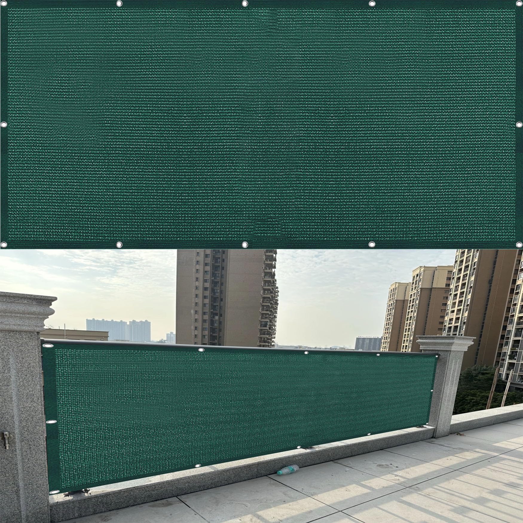 Malla de ocultación de 125 x 210 cm para crear un oasis de paz en tu terraza o jardín