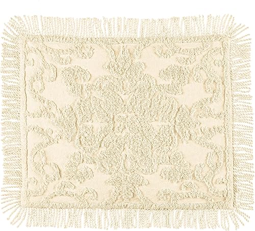 Miniatura 3 de Collections Etc Funda de almohada de chenilla suave y lujosa con patrón de diamante, se adapta a almohadas de tamaño estándar, 26 x 20 pulgadas,