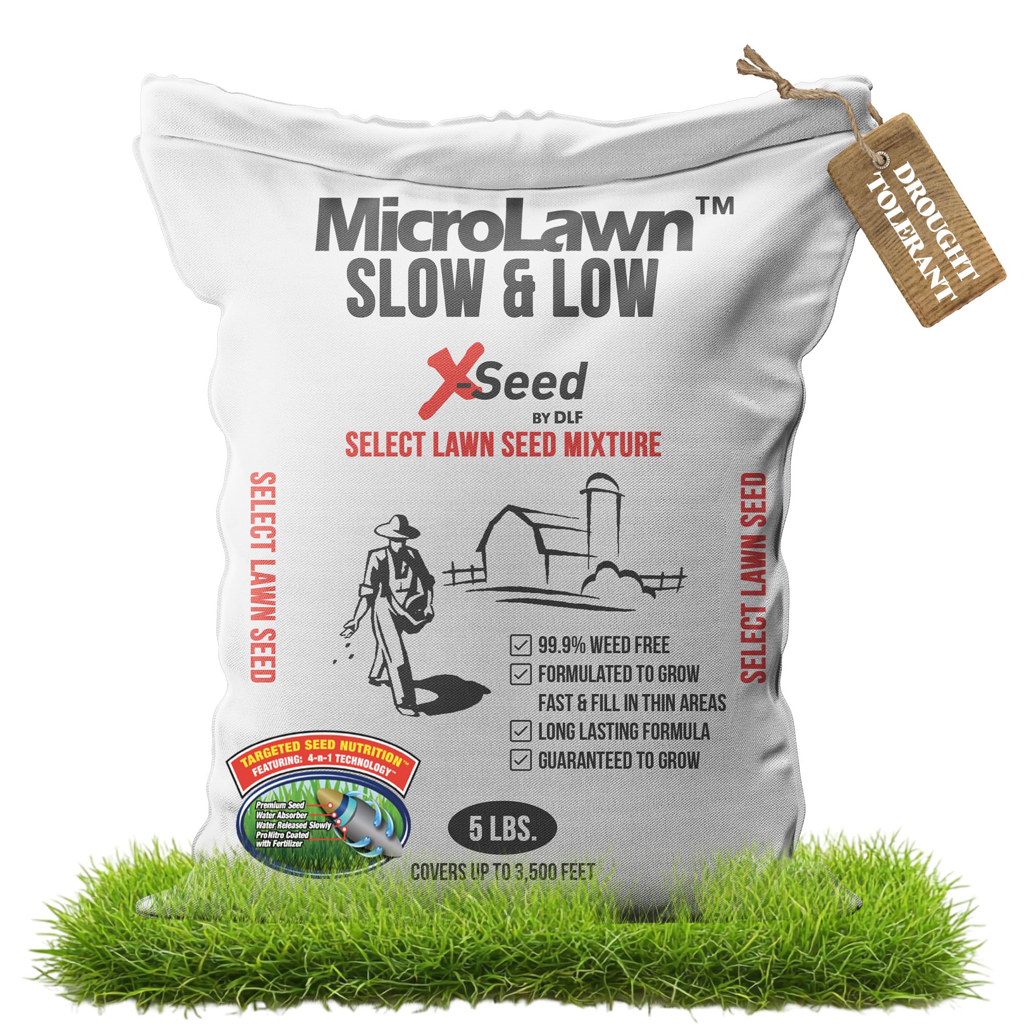 X-Seed Micro-Lawn Slow & Low Grass Seed