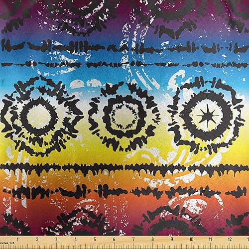 Vista 136 de Lunarable The Yard, tela de dulces de la yarda, deliciosos macarrones, magdalenas, magdalenas, azúcar, sabroso, delicioso, acuarela, tela