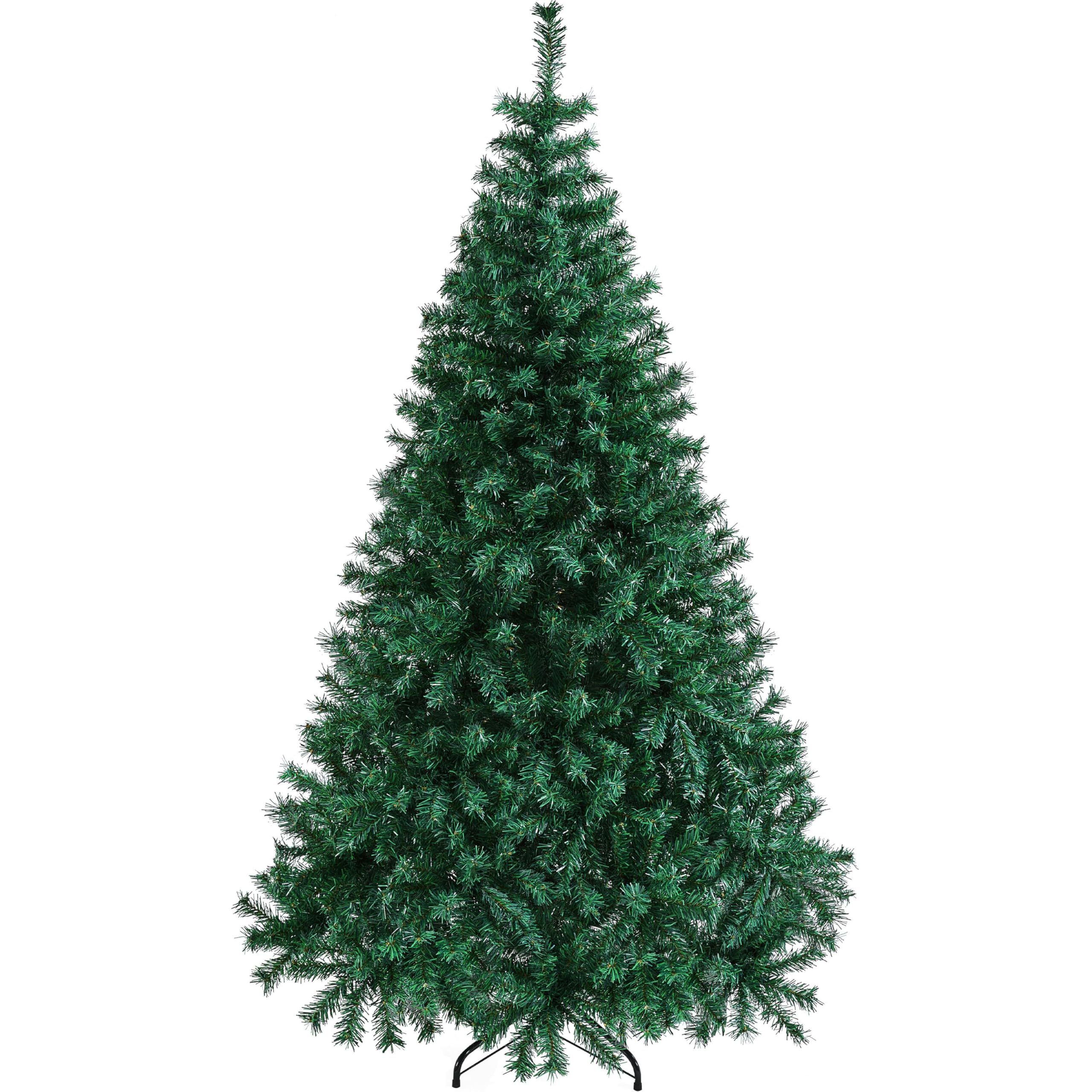 Yaheetech 183 cm künstliche Weihnachtsbaum, Schwer Entflammbare Tannenbaum mit 1000 Spitzen & Zusammenklappbar Metallständer, Schnellaufbau Klappsystem Christbaum Kunstbaum, Grün