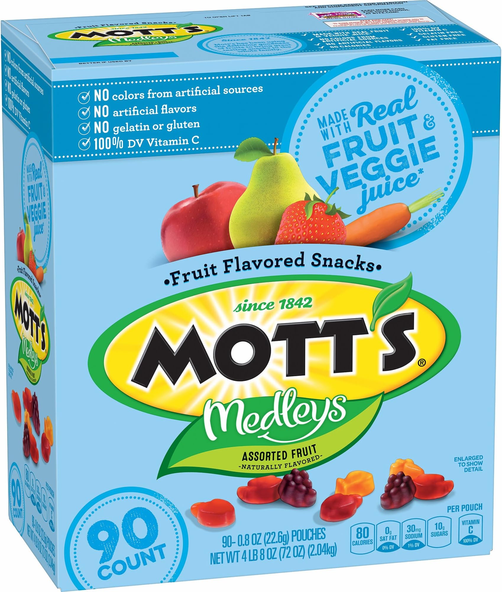 Medley Assorted Fruit Flavored Snacks (90 Count)