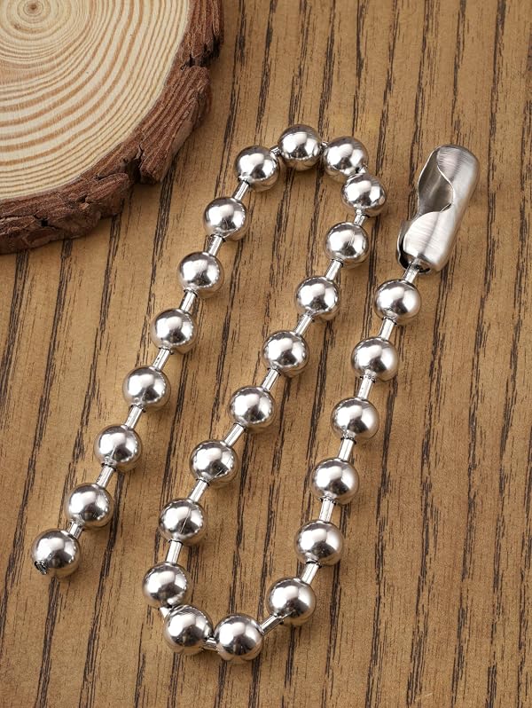 Y2k Aesthetic Emo Beaded Ball Chain, Gothic Punk Grunge Necklace 20 in by Sacina - Used condition - Image 6