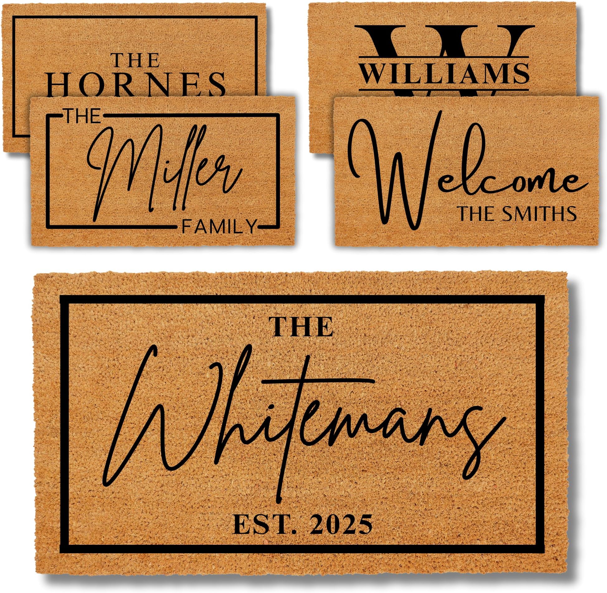 Pick Your Own Design Custom Doormat, Personalized Wedding Gift, Housewarming Gift for New Couples, Outdoor Doormat, Customized Door Mat, Home Gifts, Porch Decoration, Coir Doormat