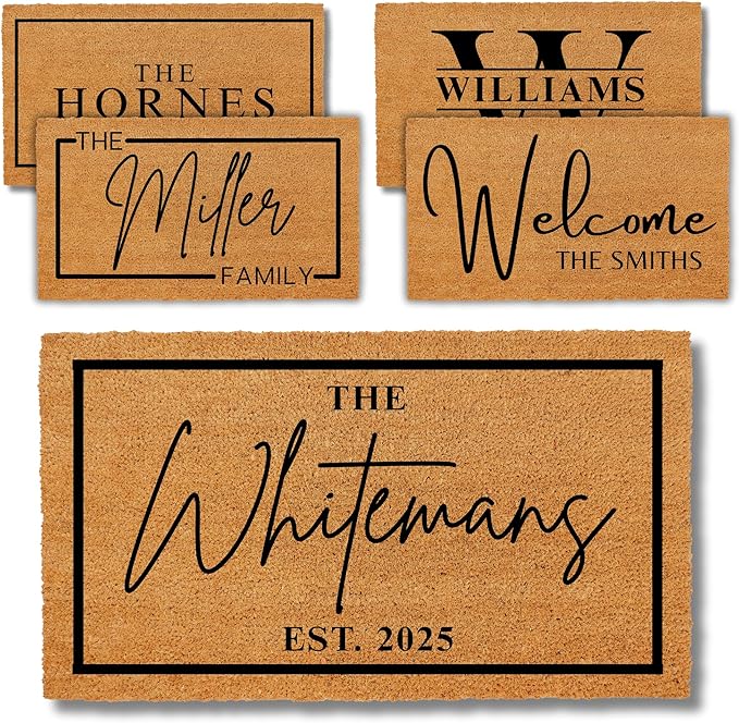 Pick Your Own Design Custom Doormat, Personalized Wedding Gift, Housewarming Gift for New Couples, Outdoor Doormat, Customized Door Mat, Home Gifts, Porch Decoration, Coir Doormat
