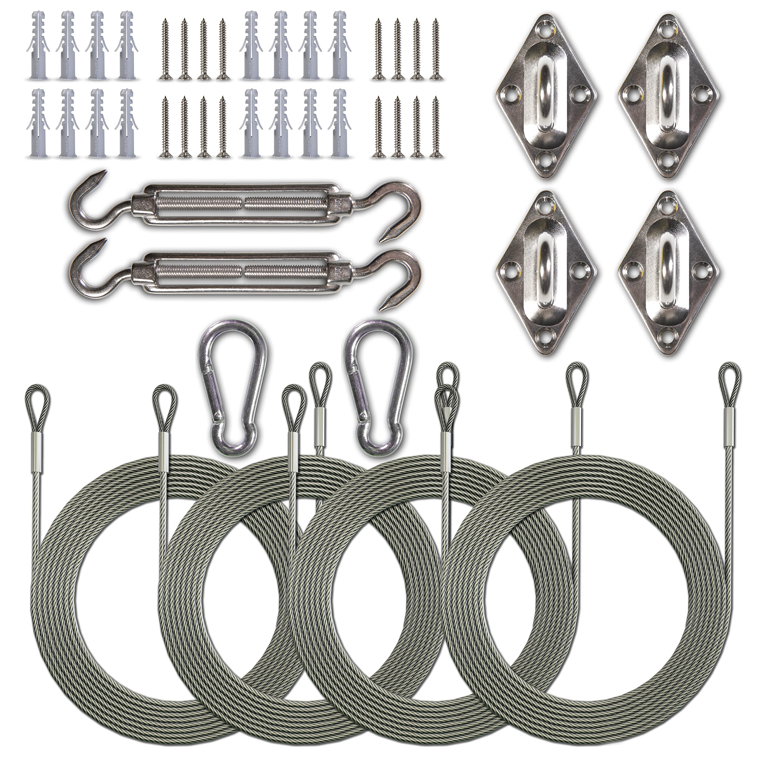Kit De Quincaillerie En Acier Inoxydable Pour Tendeur De Câble