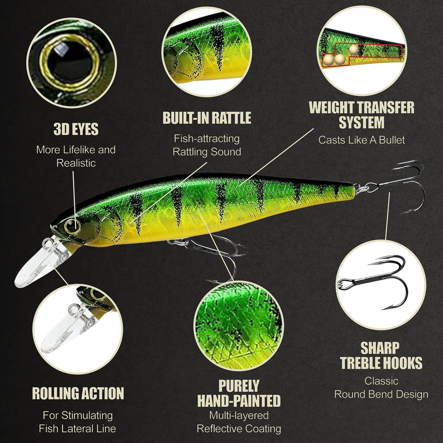LUCKY CRAFT Pointer 100SP, Jerkbait Side by Side Action Tournament Winning Perfect Wobbling Freshwater Lake Bass Fishing Champion Bait