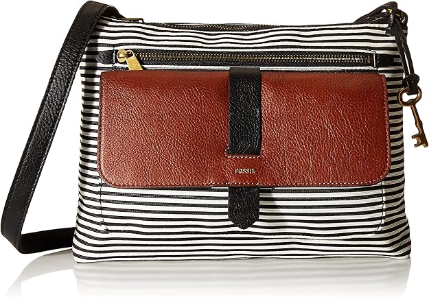 Fossil Kinley Crossbody Black Stripe Image