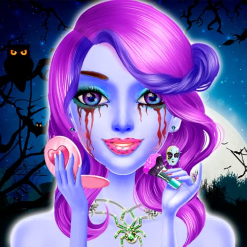 Juego de maquillaje y salón de disfraces de Halloween