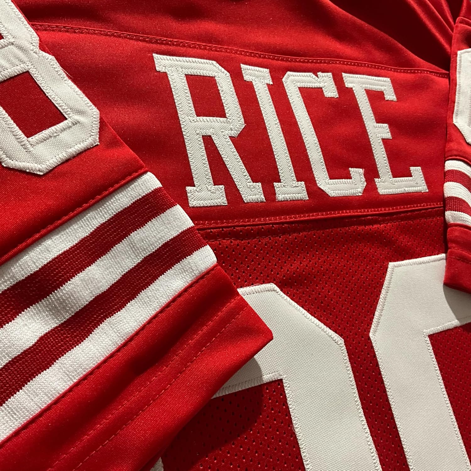 Jerry Rice Jersey Red San Francisco | Unisex Adult Sizes S-5XL Unsigned Custom Sewn Stitched