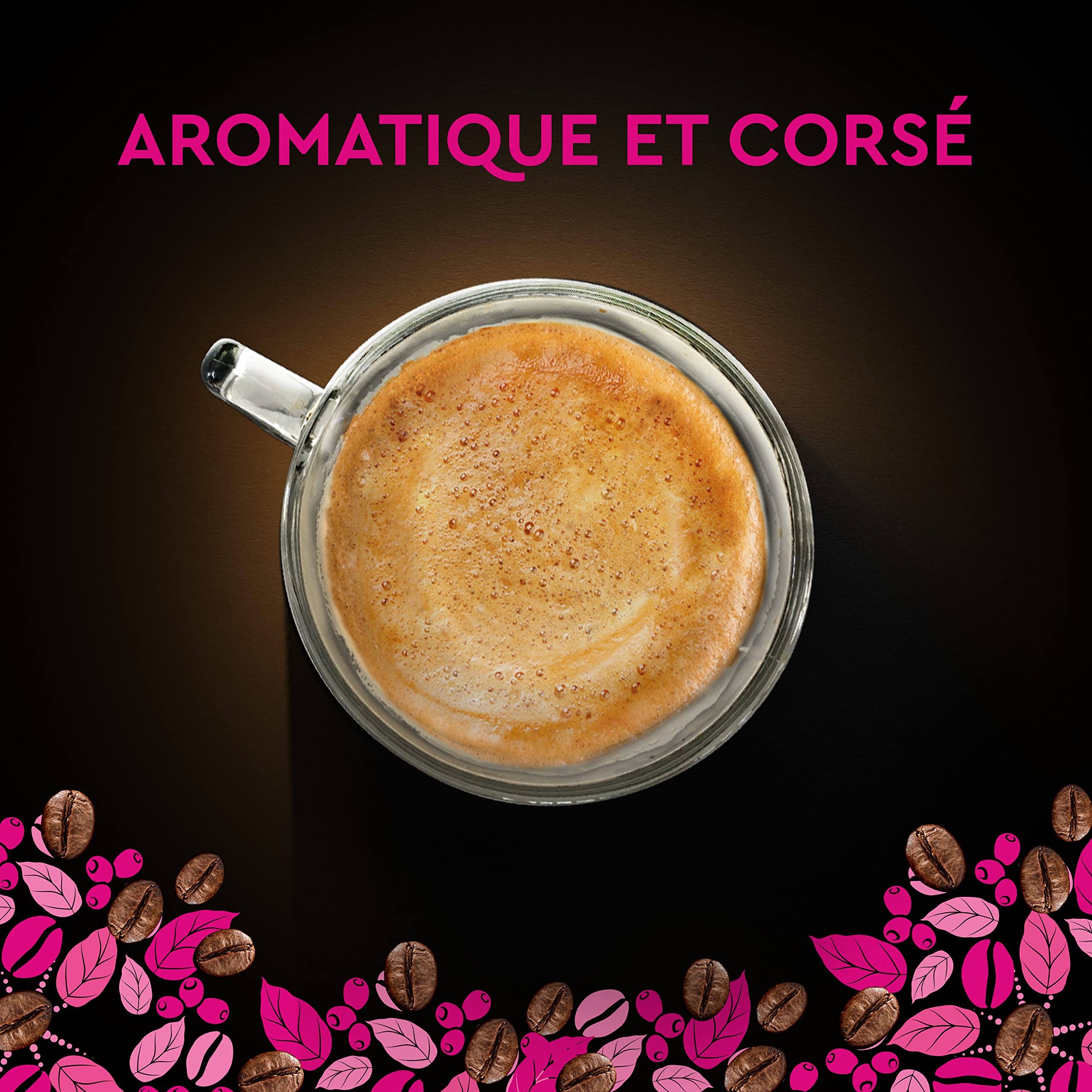 Tarjeta negra – Cápsulas de café Espresso Intense N°9 compatibles con Nespresso – Café Arabica – Giga – Formato de 80 cápsulas de aluminio – Fabricado en Francia