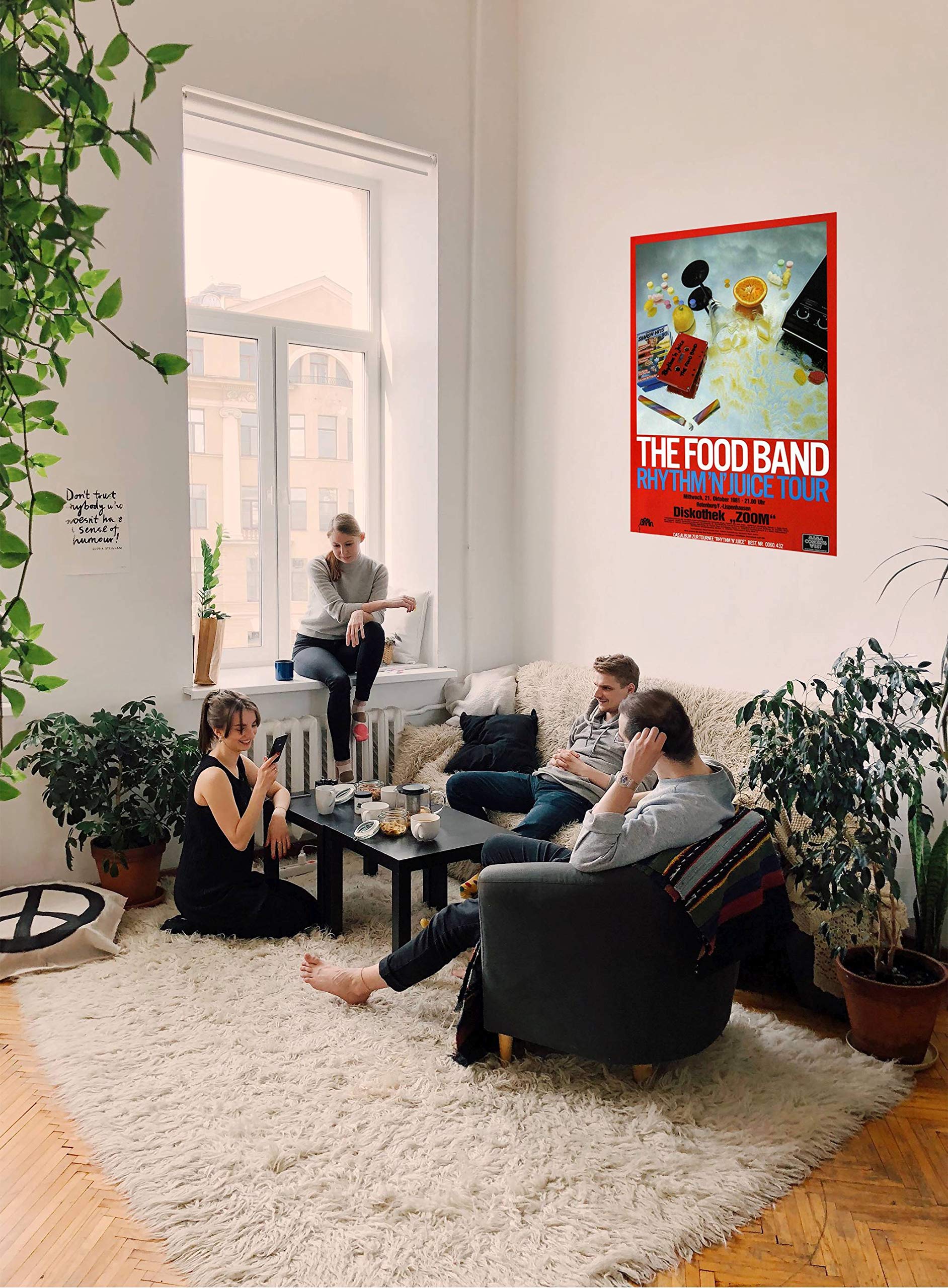 The Food Band - Rhythm N Juice, 1981 » Konzertplakat/Premium Poster | Live Konzert Veranstaltung | DIN A1 «