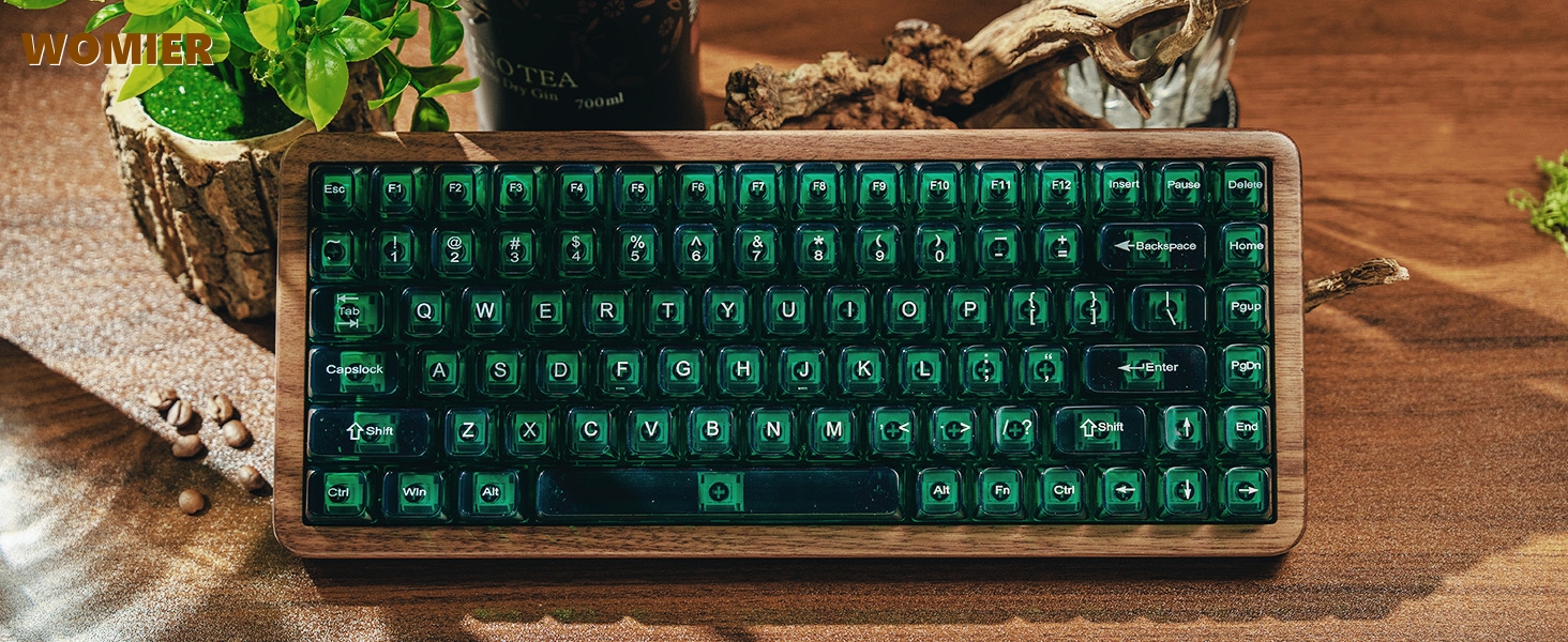 Amazon | ゲーミングキーボード Womier WD75 V2 ワイヤレス メカニカル