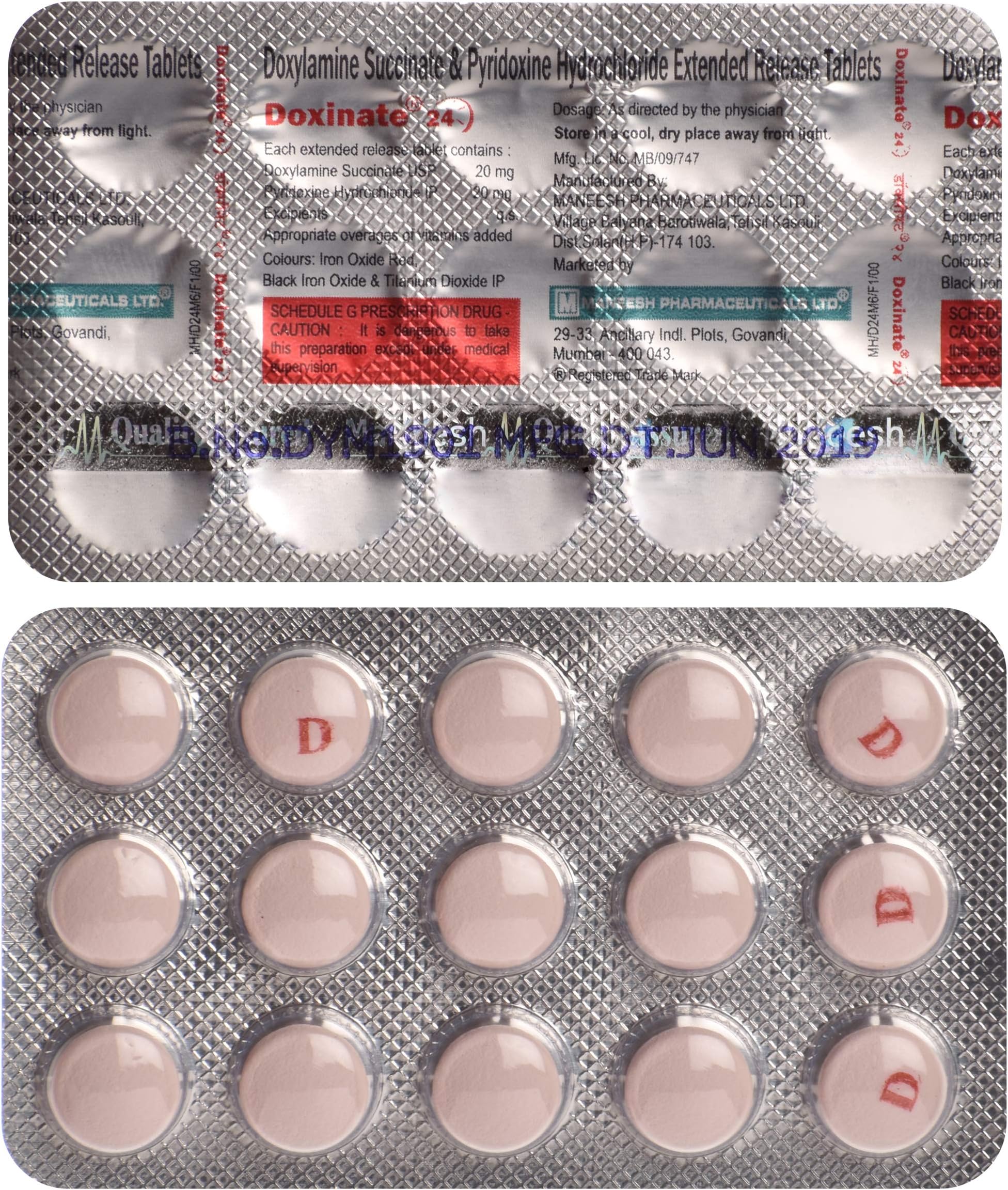 Doxinate 24 - Strip of 15 Tablets