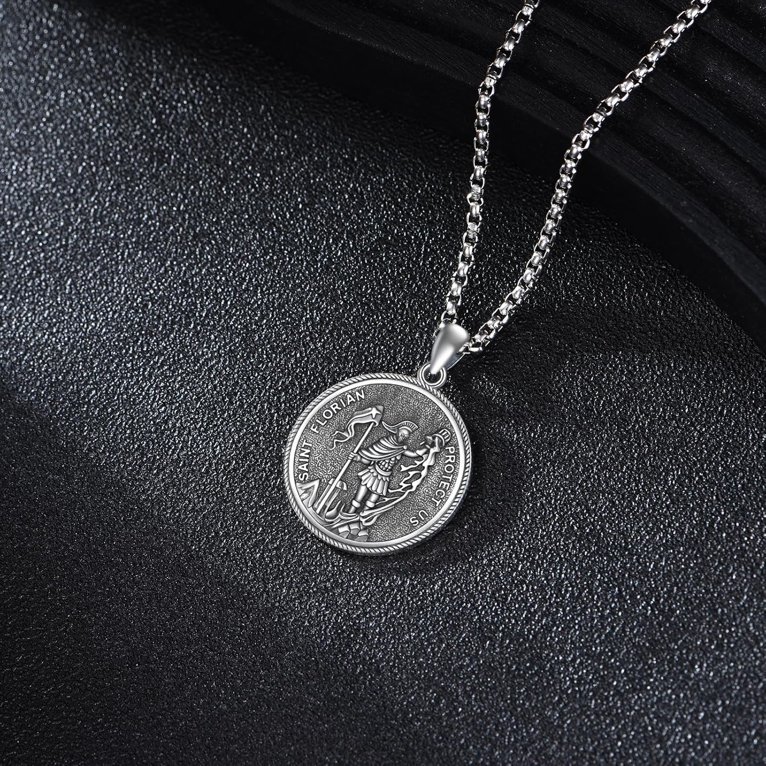 Patron Saint Necklace S925 Sterling Silver Amulet Medal Pendant Religious Protection Jewelry Gifts for Women Men - Image 2