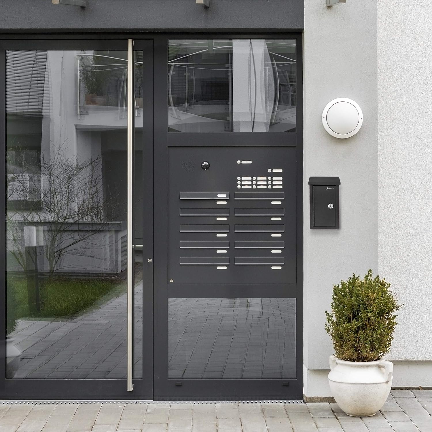 Nеw Arrіvаlѕ AdirOffice Outdoor Large Key Drop Box - Commercial Grade Heavy-Duty Storage Box - Safe & Secure Parcel & Packages - for Home & Business Use (Black)