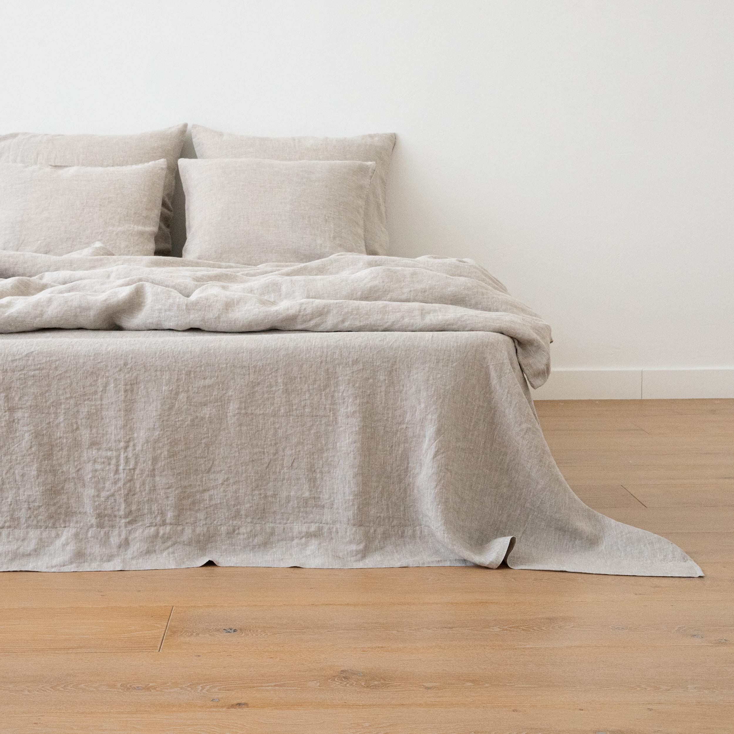 LinenMe Federa in Lino – 2 pezzi - 50 x 80 cm in 100% puro lino lavato naturale – Biancheria da letto in lino traspirante, termoregolatore, ipoallergenico, morbido e resistente - Naturale