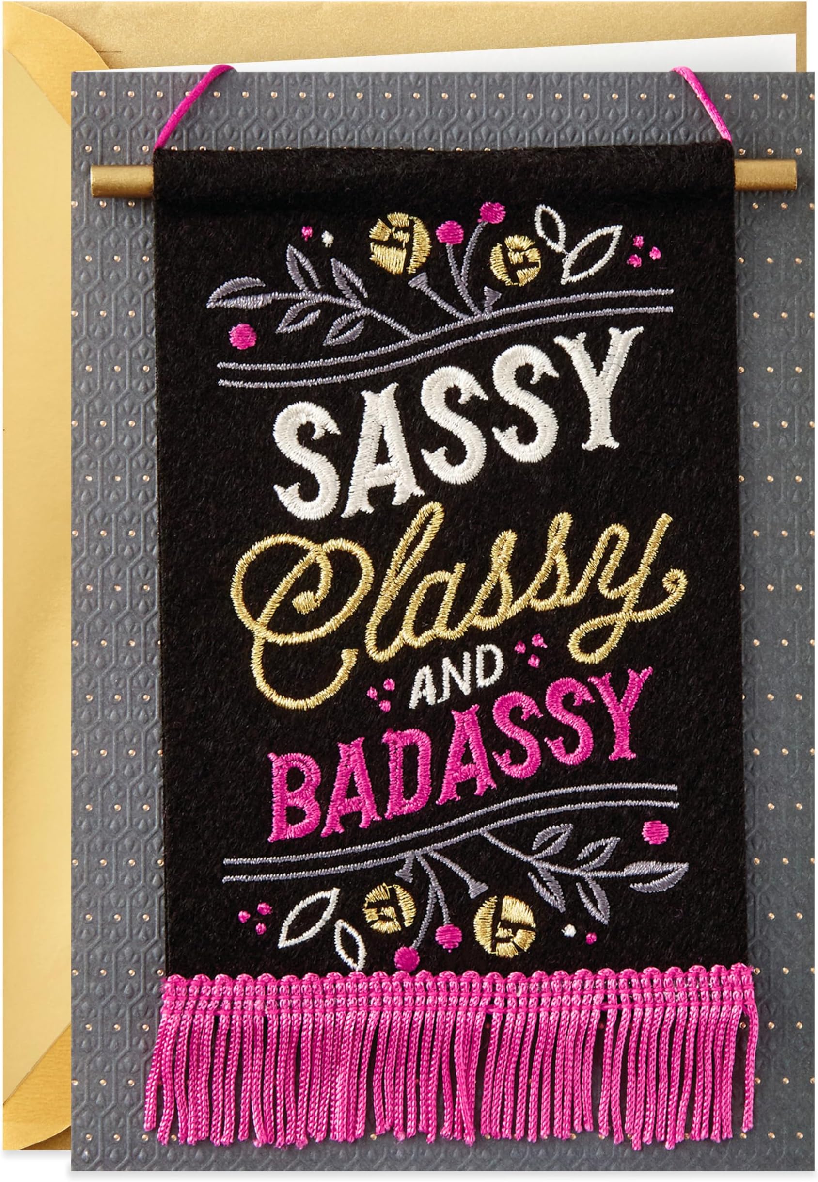 Hallmark Signature Birthday Card (Sassy and Classy Flag)