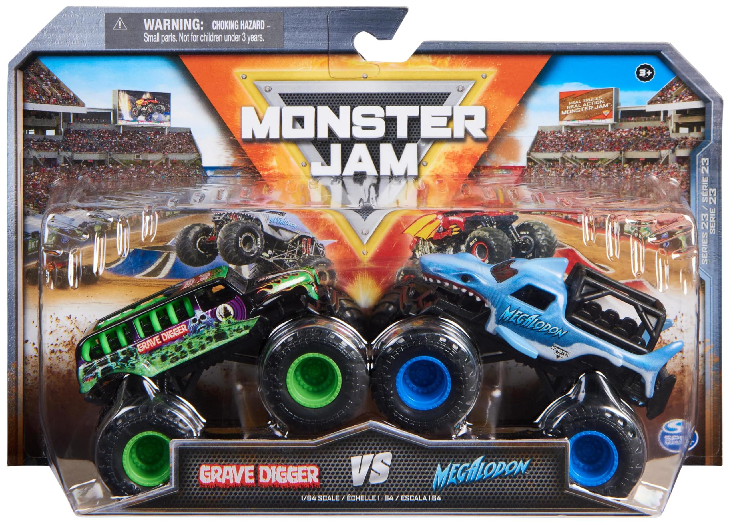 Monster Jam, camiones monstruo de metal Dragon vs. Sparkle Smash oficiales, escala 1:64, juguetes para niños a partir de 3 años — view 7