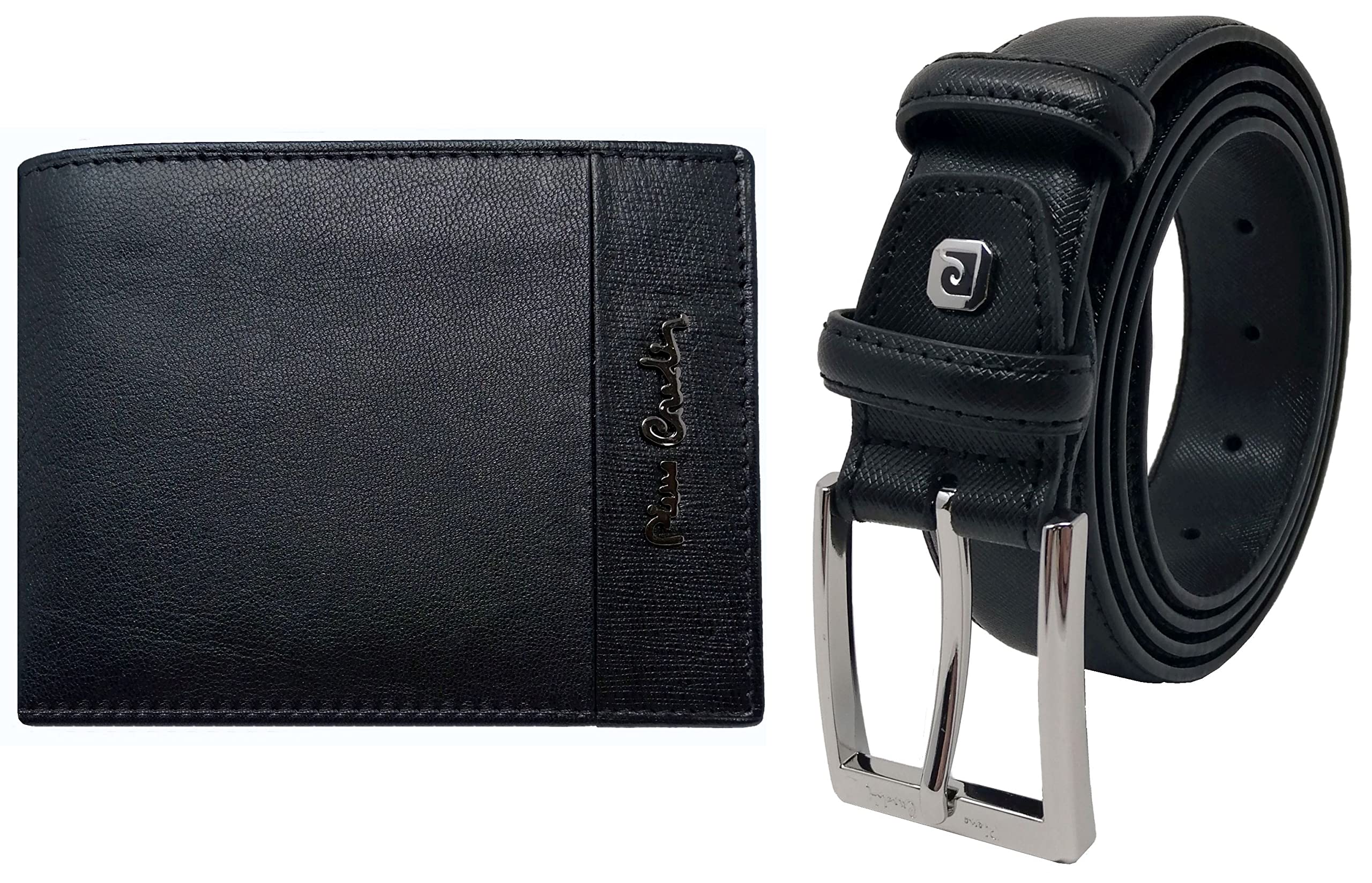 PIERRE CARDIN Men's gift set, men's gift set, leather belt and wallet set, men's wallet, boy, slim