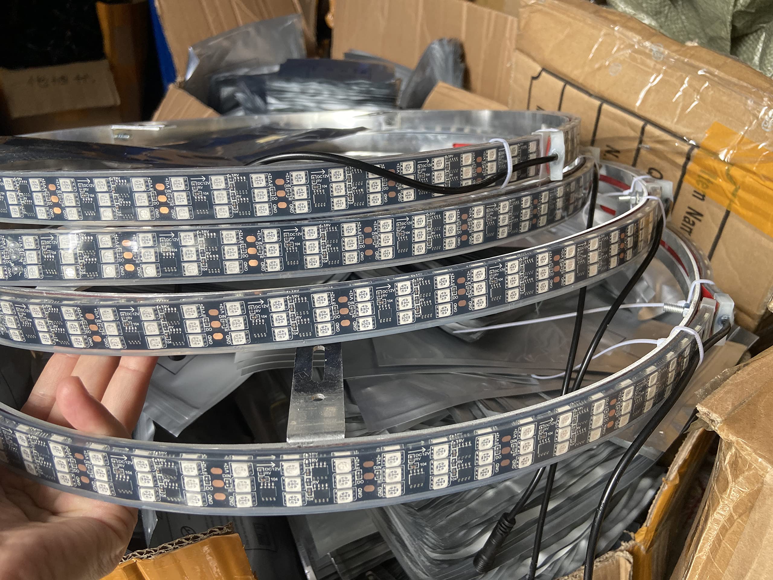 Bluetooth + Remote Control Triple Row RGB Dream Color Chasing 15.5