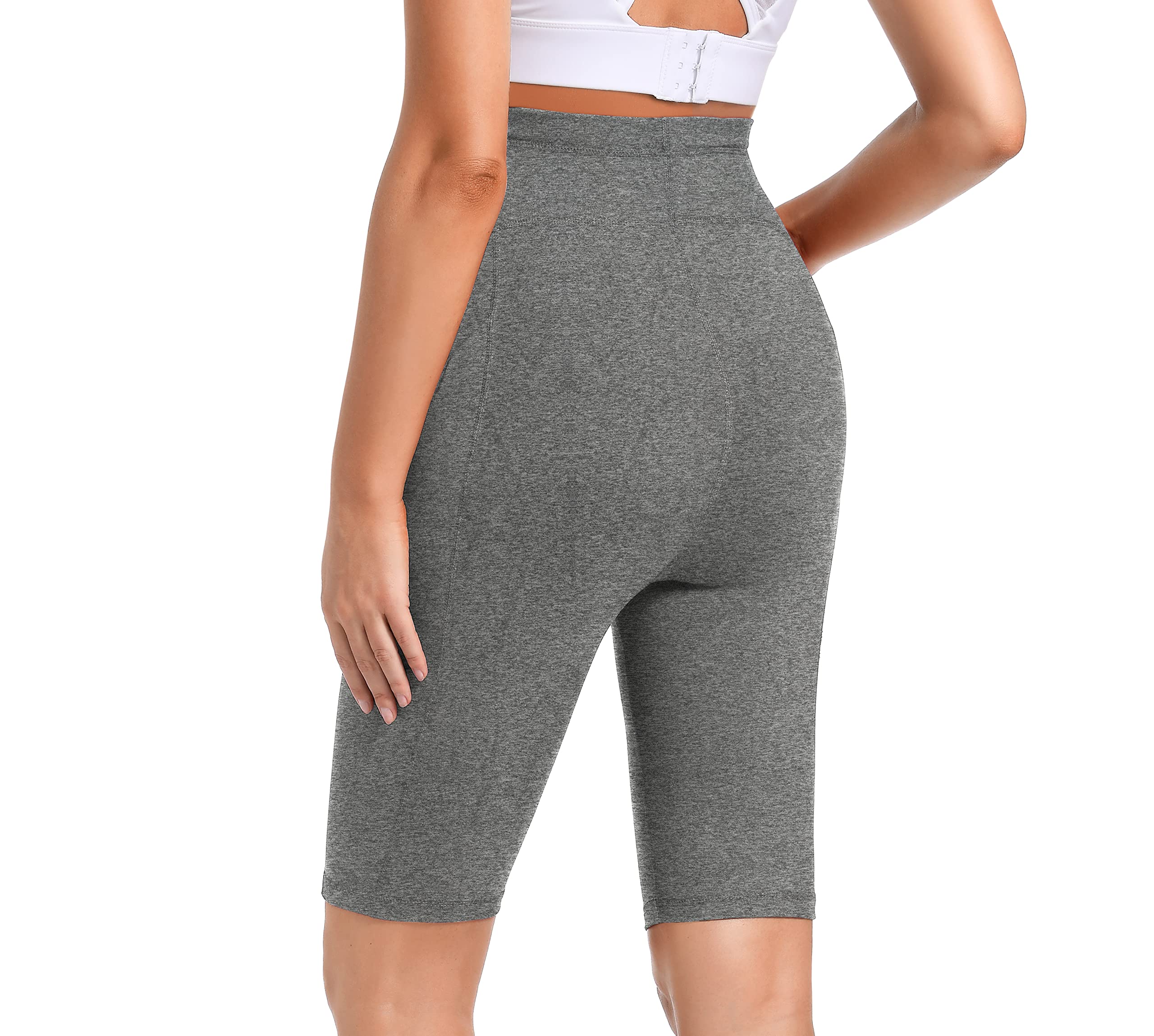 Short de grossesse - Short de grossesse - Legging de grossesse - Pour entraînement athlétique - Cyclisme - Course à pied - Yoga - Avec poches