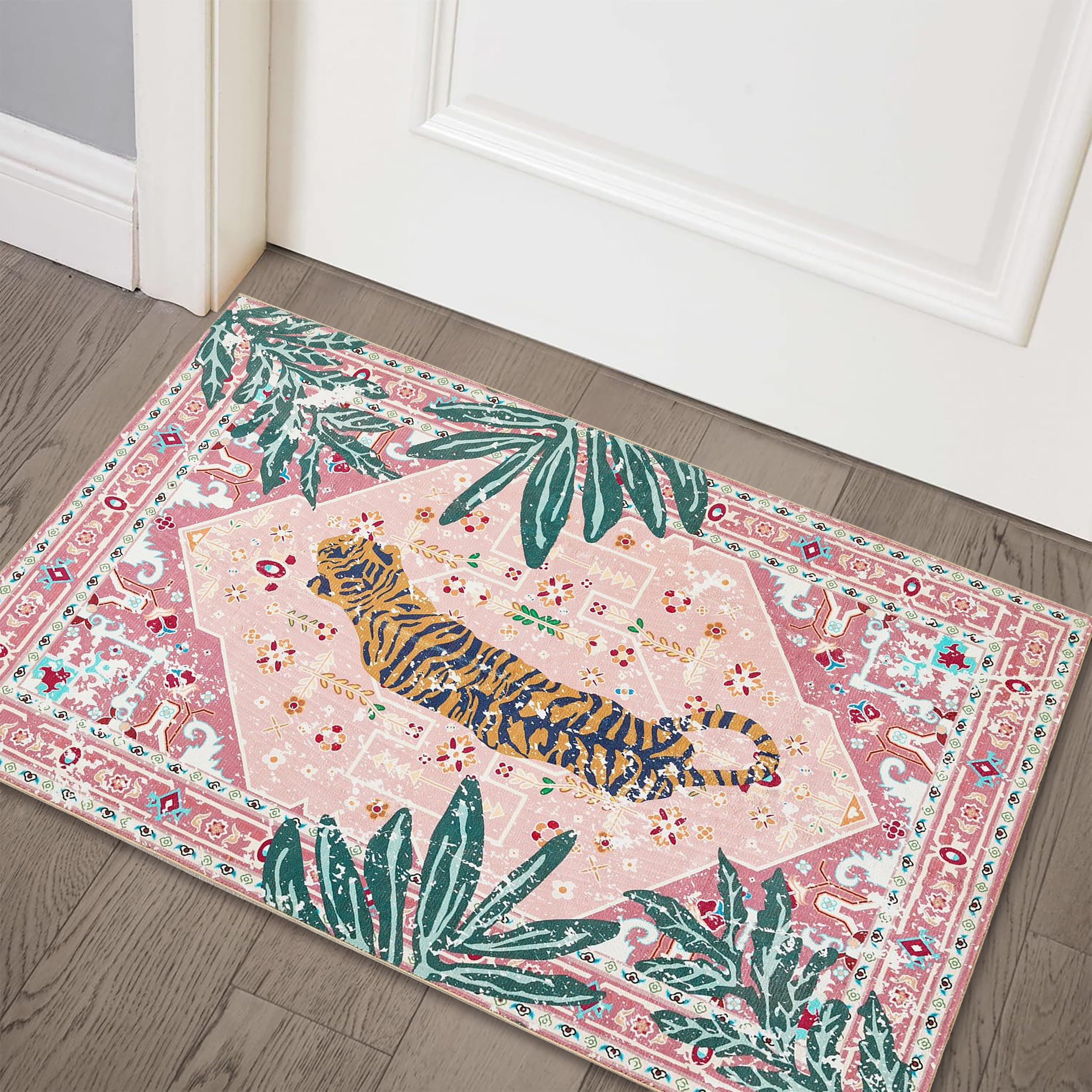 Hippie Rugs 2x3 Tropical Pink Boho Rug