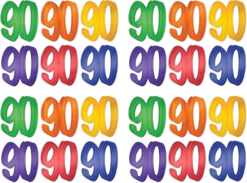 Miniatura 8 de Beistle 12 piezas de papel de cartulina dorada para decoración de fiesta de cumpleaños 40 para el hogar y la oficina