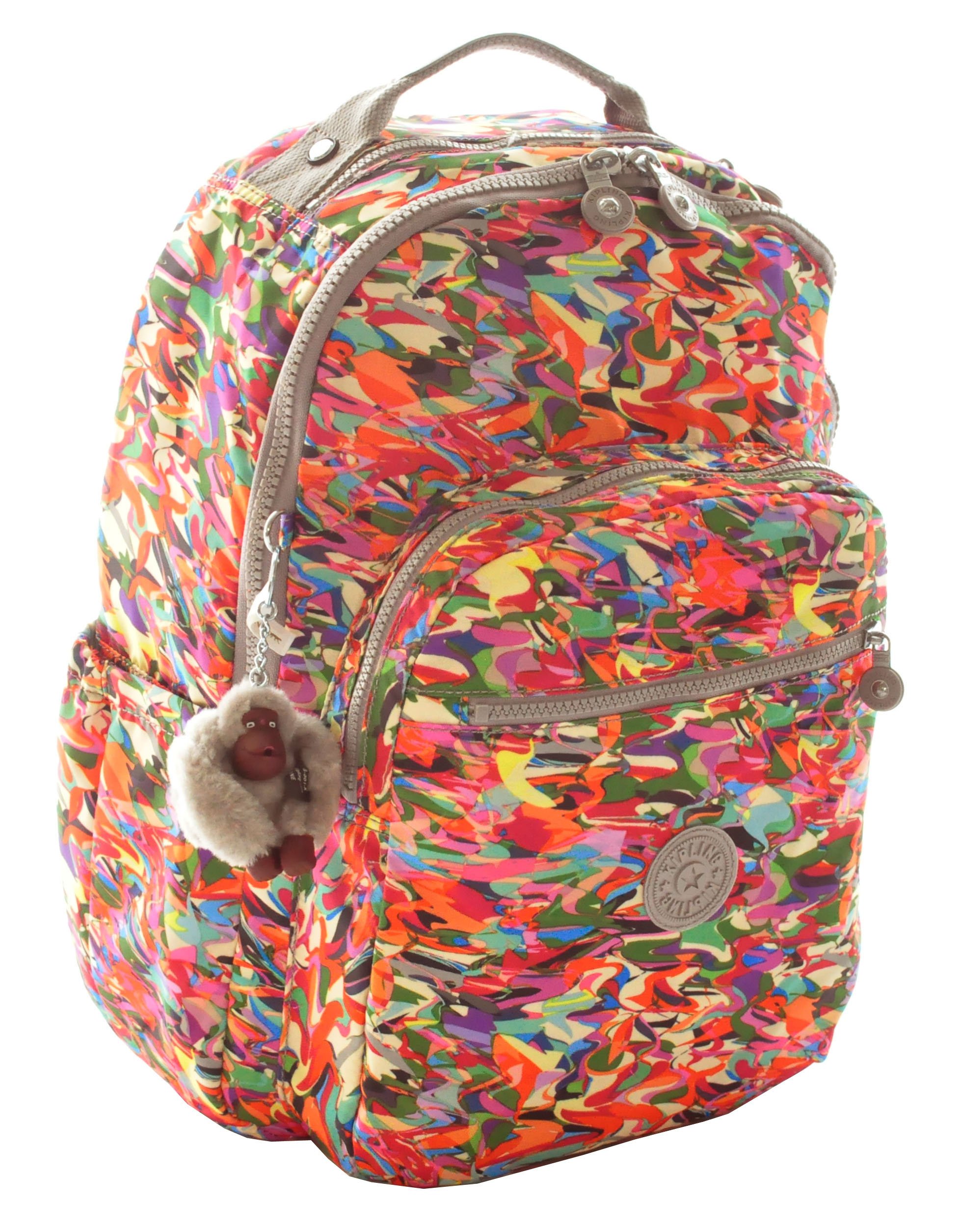 Kipling Seoul Backpack Wavepool Splash Bring summer into the new school year with the Seoul  main image 3